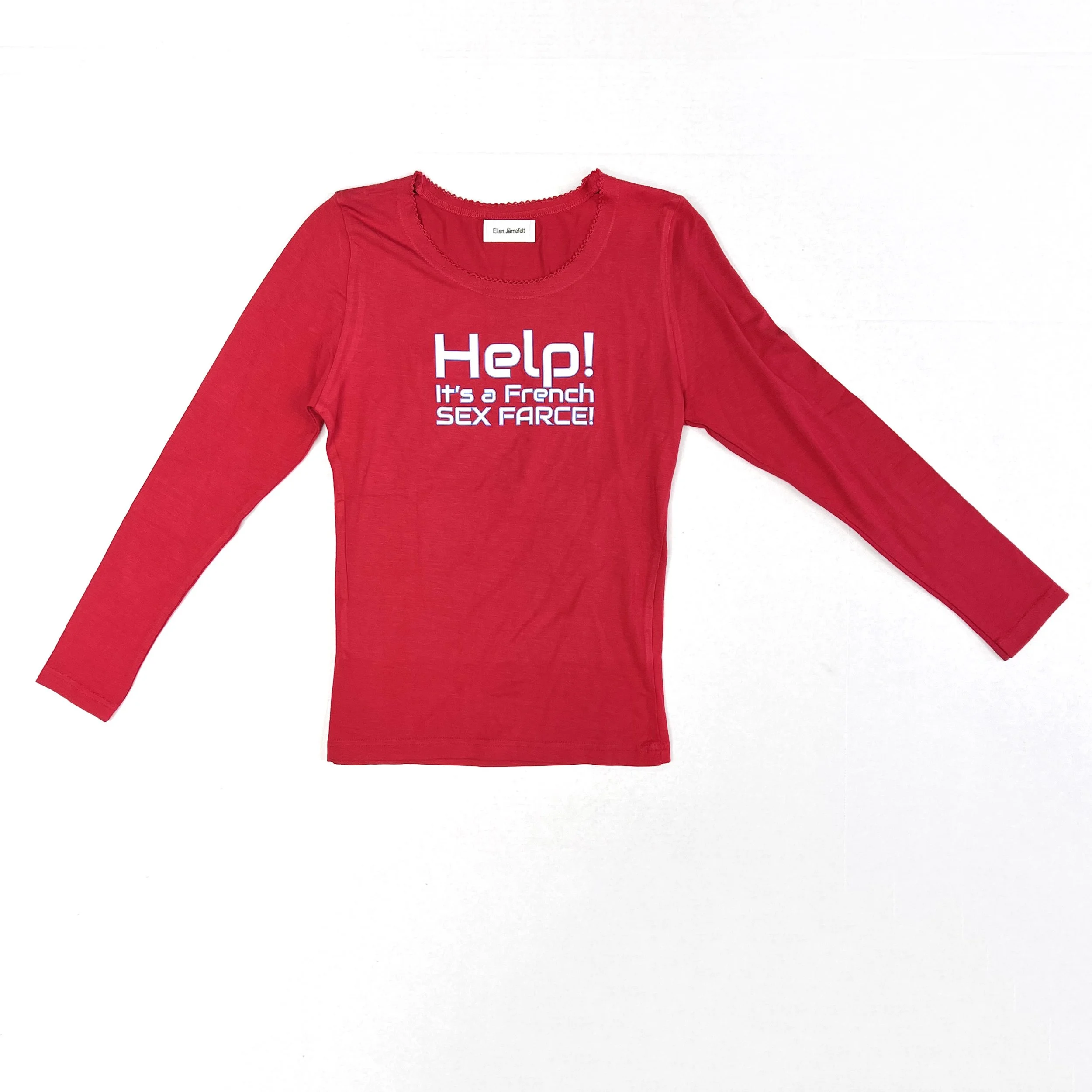 ELLEN JARNEFELT Sex Farce Red Longsleeve