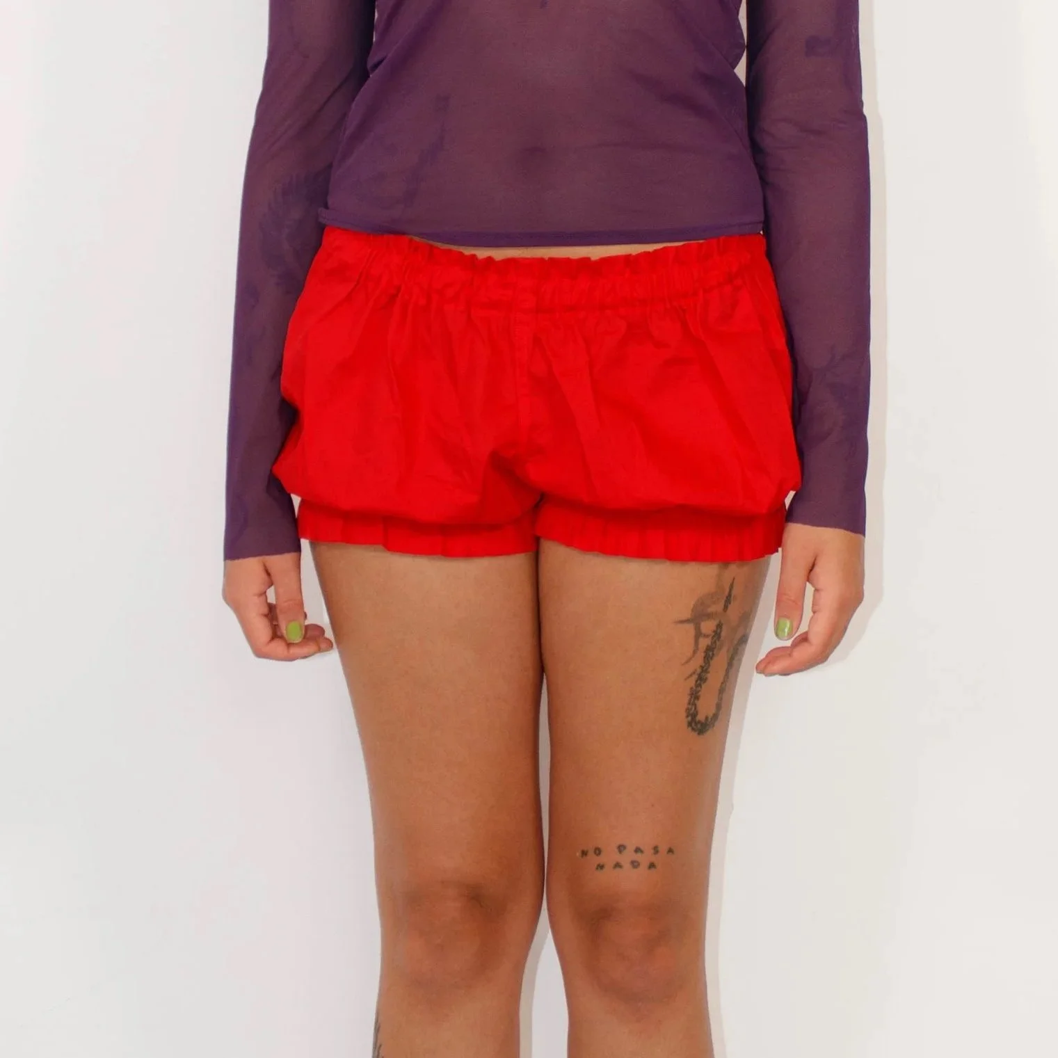 LUZ MUERTA Red Bloomers