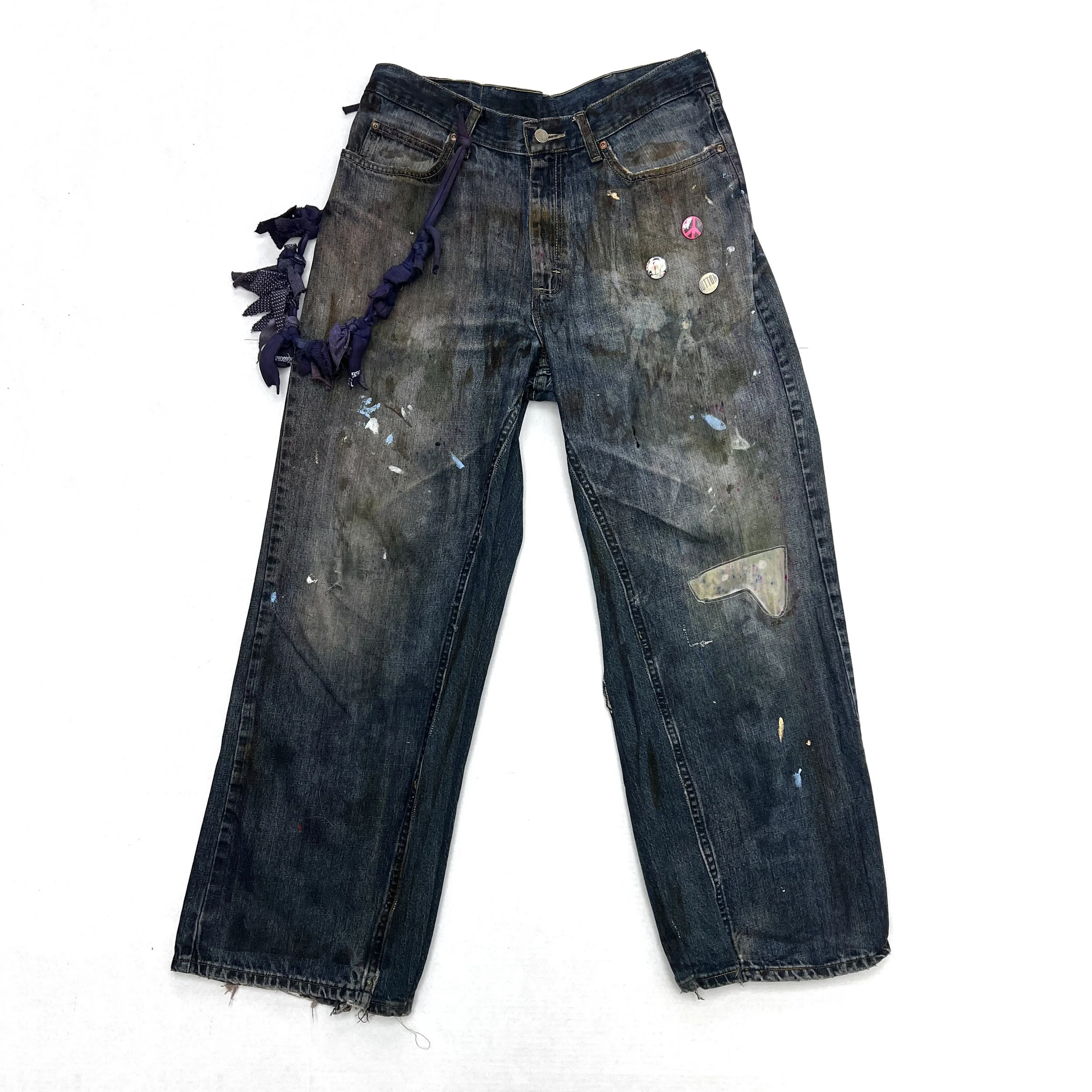 WWWYRED Metal Printed Denim 34x32