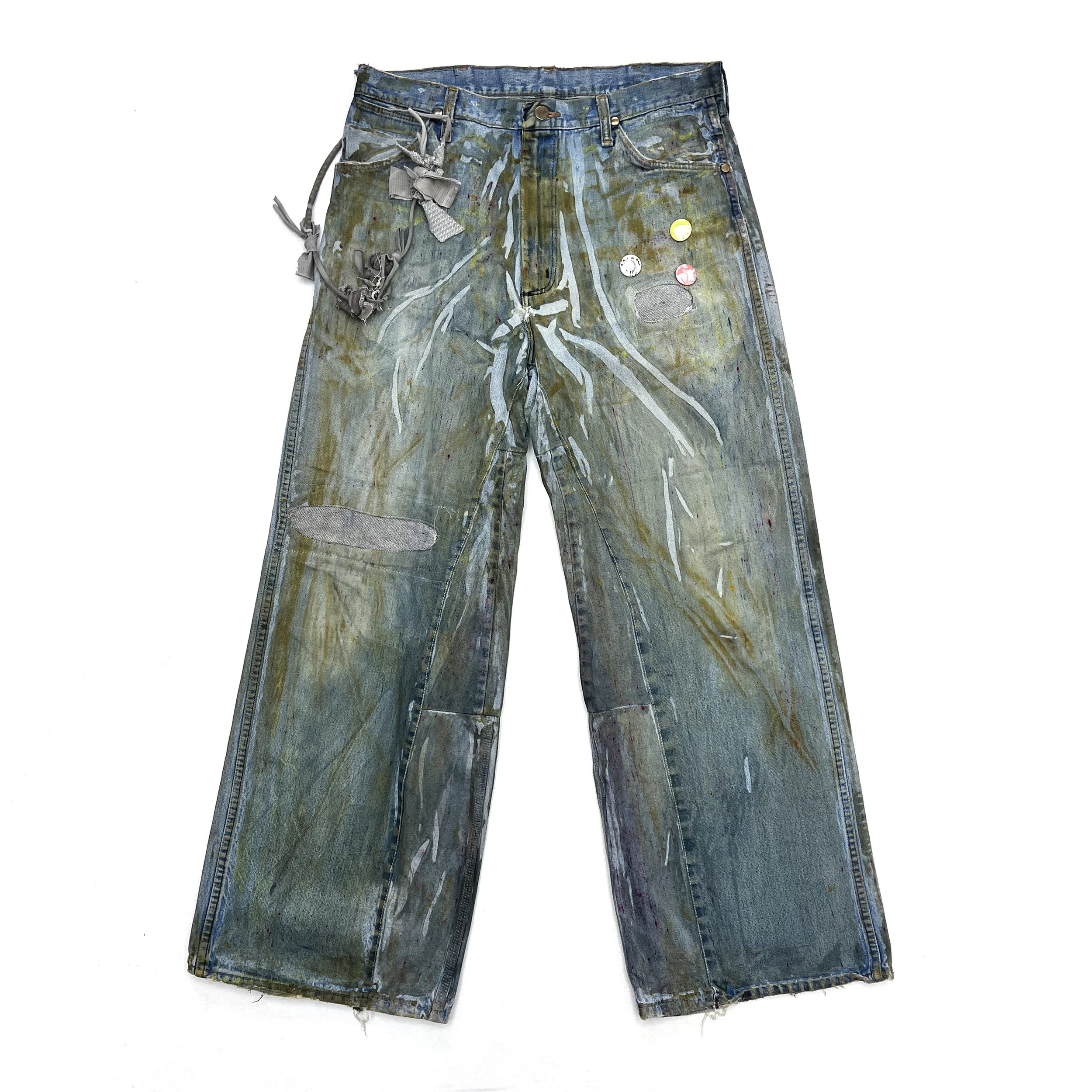 WWWYRED Metal Printed Denim 34x32