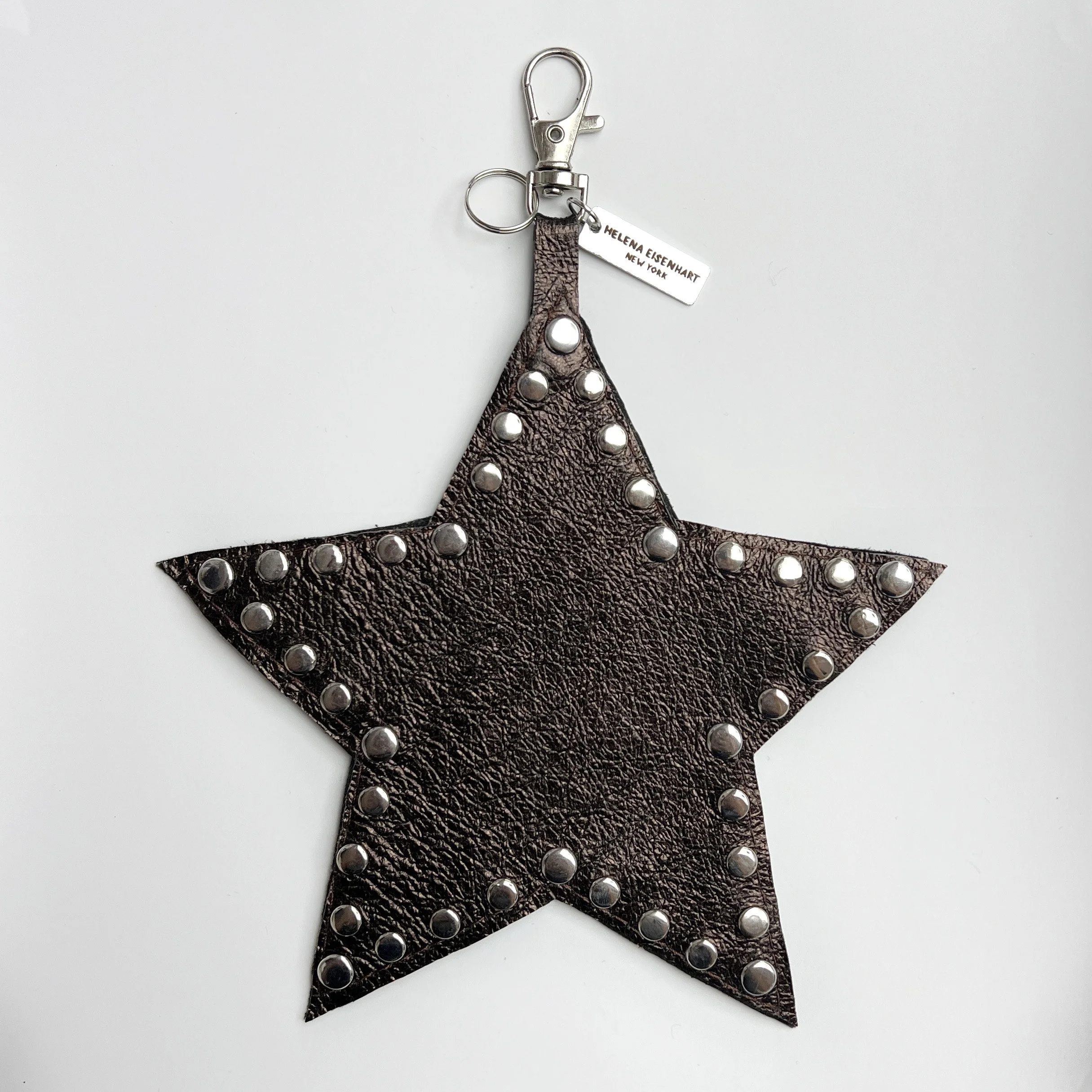 HELENA EISENHART Metallic Brown Star Keychain