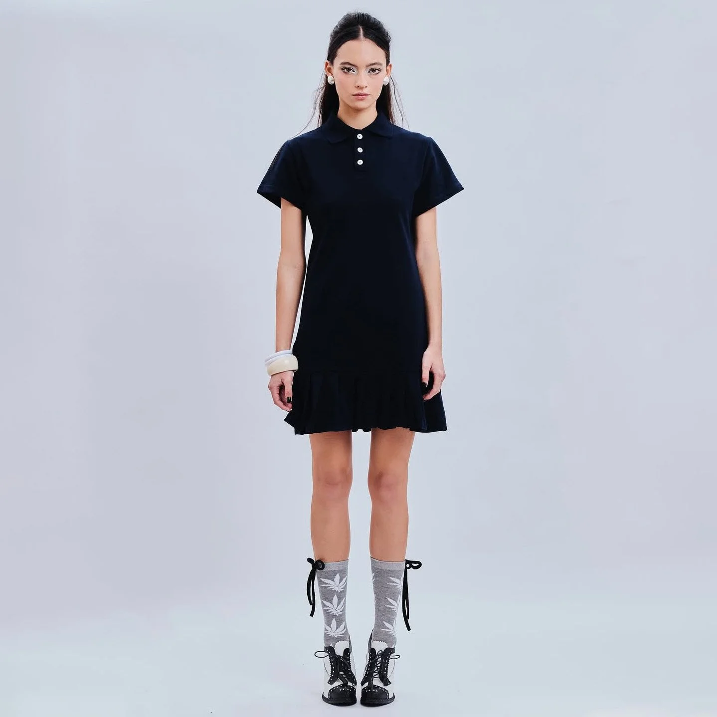 RADELICA Navy Polo Dress
