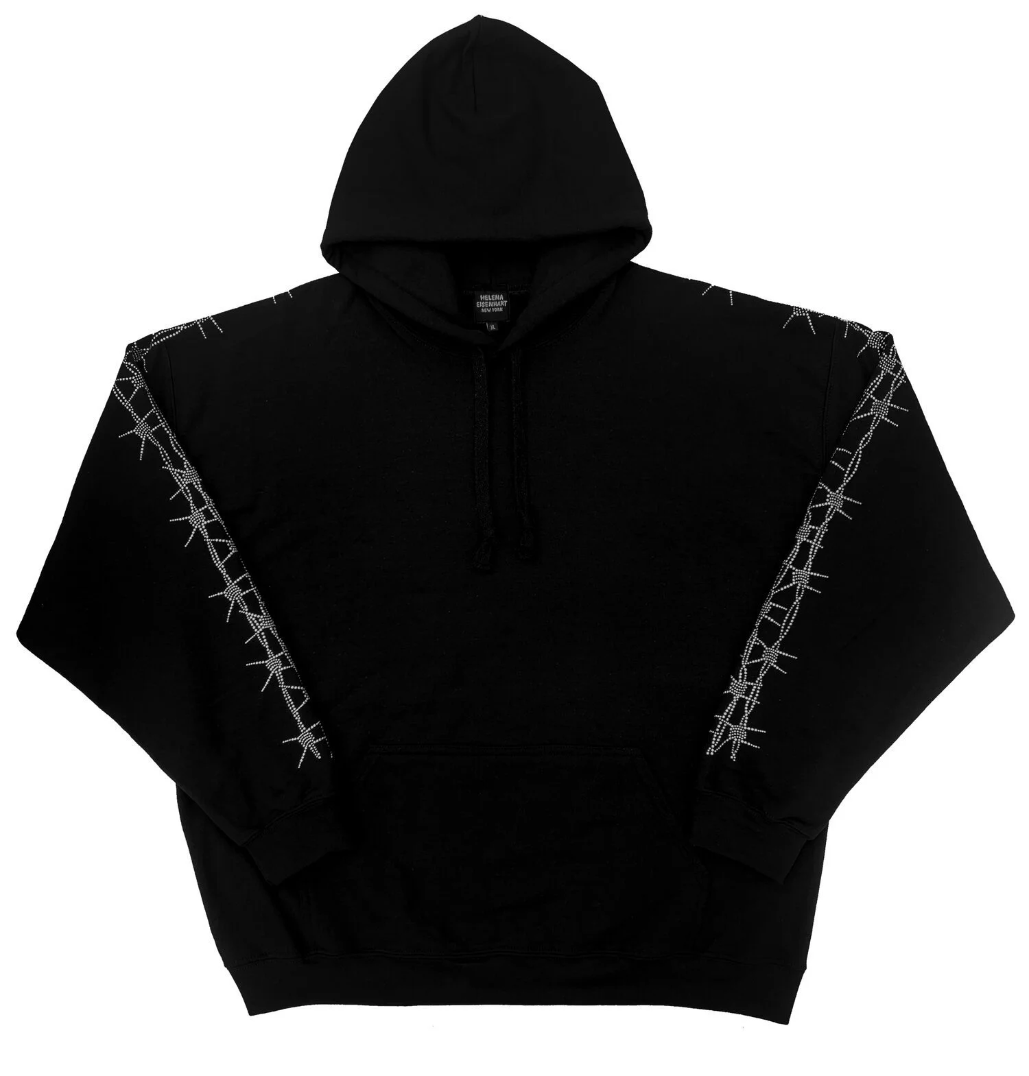 HELENA EISENHART Black Barb Wire Hoodie