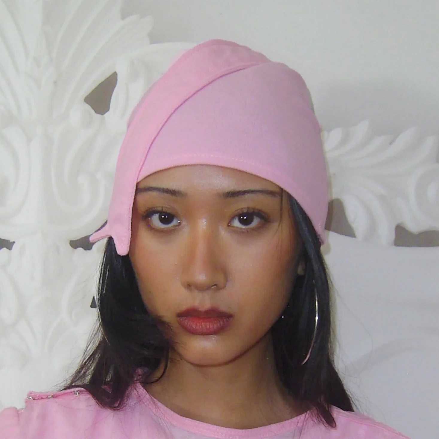 ANG KIRIAKOS Pink Bookmark Beanie