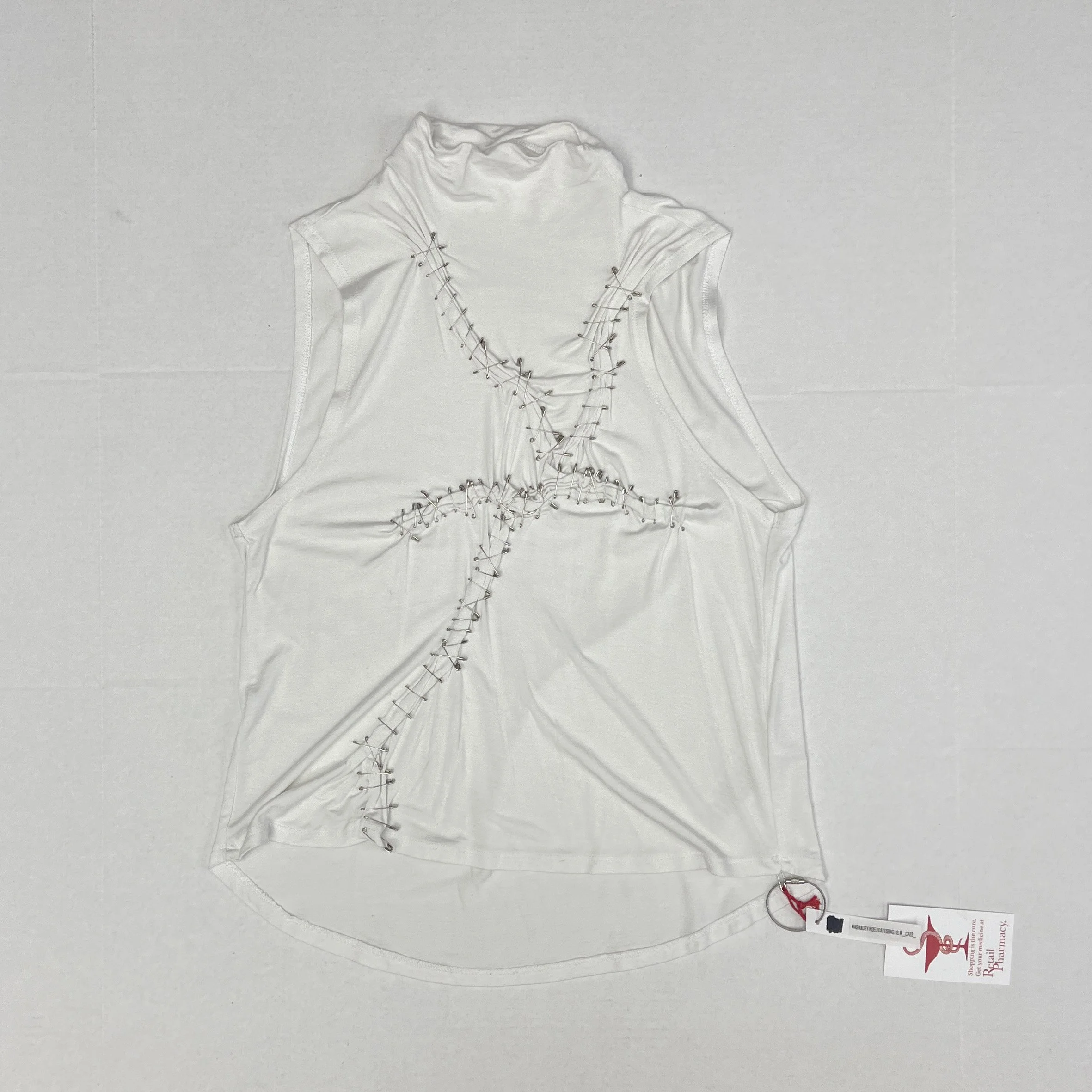 CA22 Milk PnP Mock Neck Tank