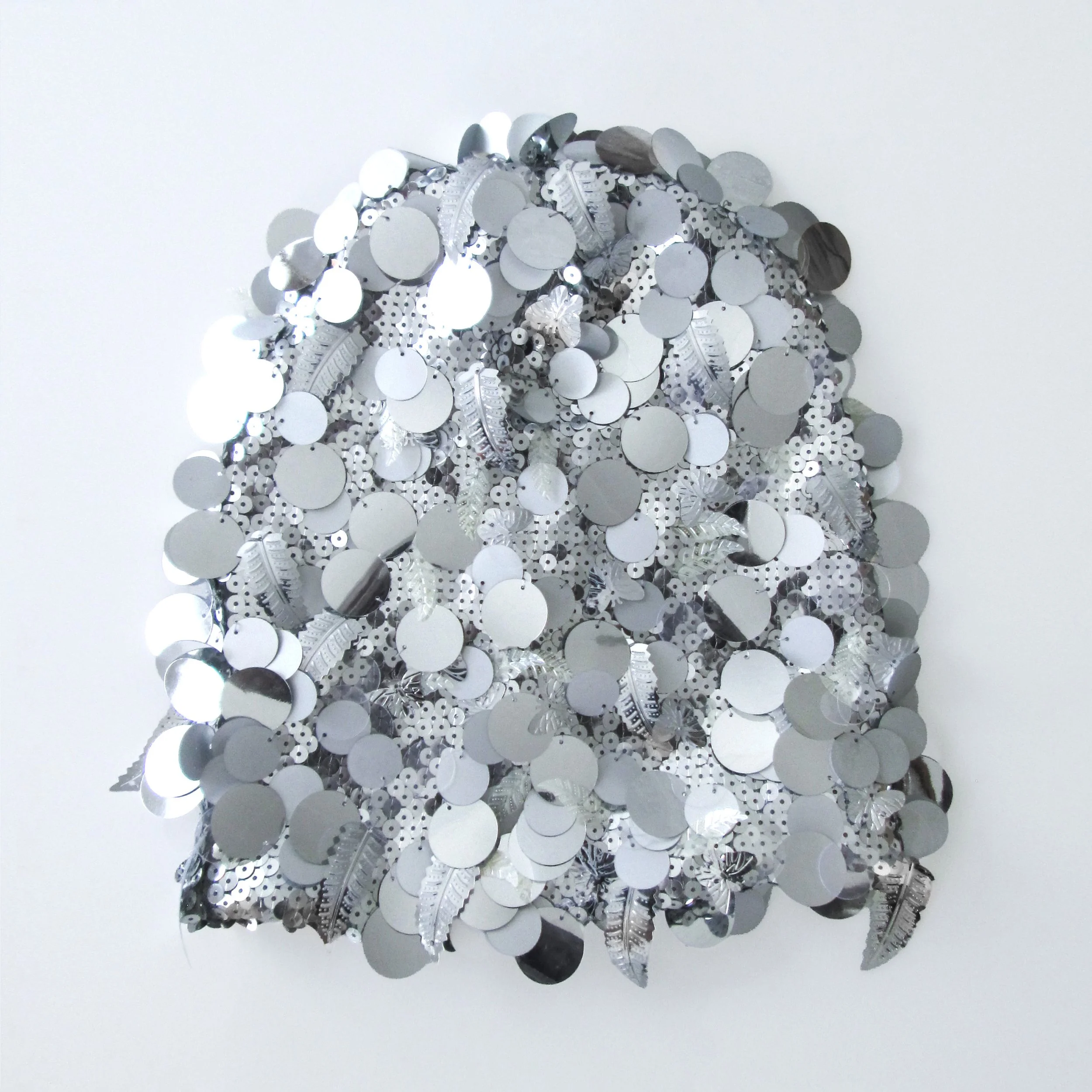 NEBLUELA Silver Sequin Cap