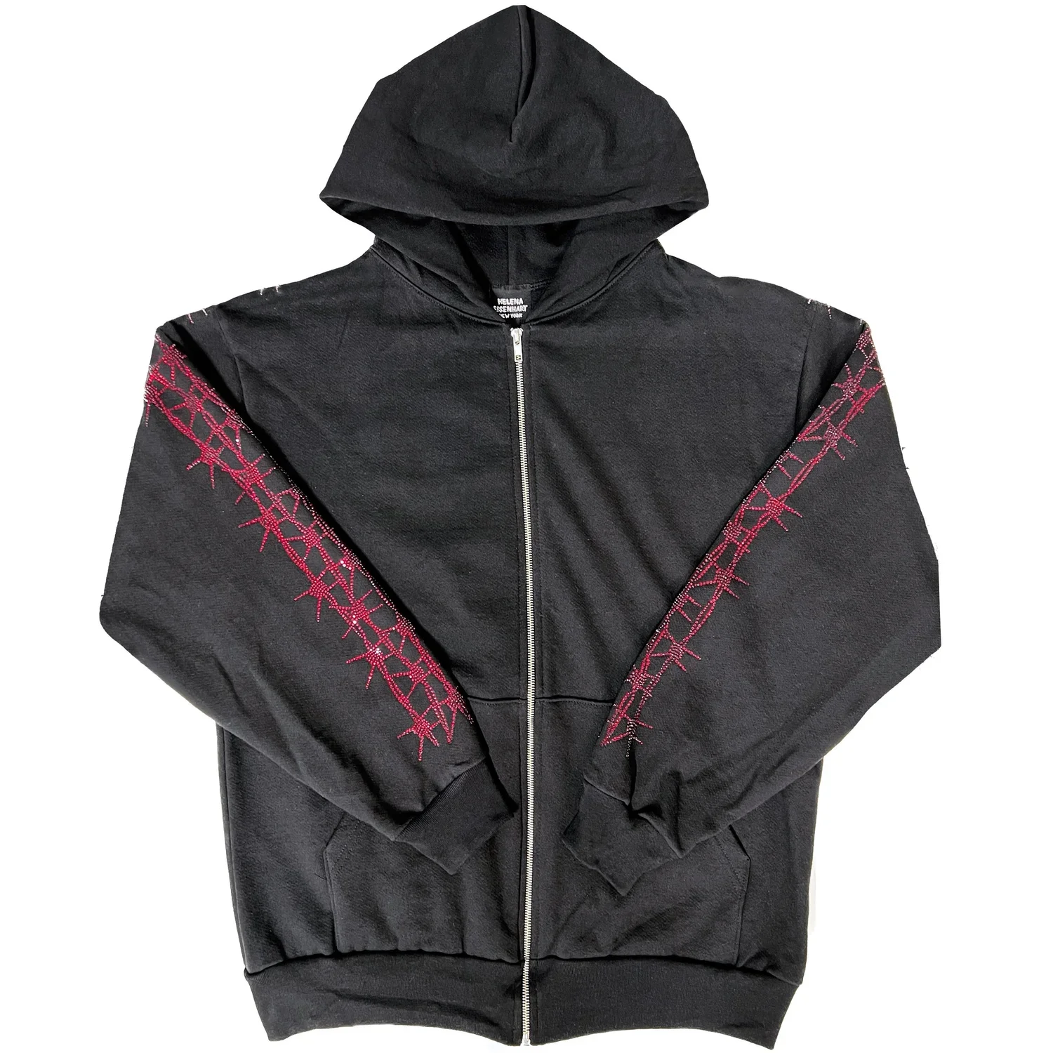 HELENA EISENHART Barb Wire Zip Hoodie