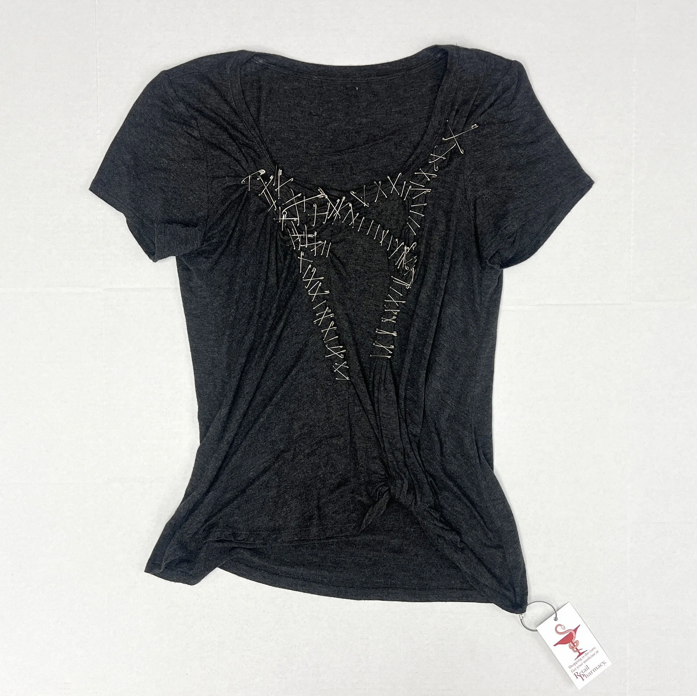 CA22 Dark Grey PnP Knotted Tee