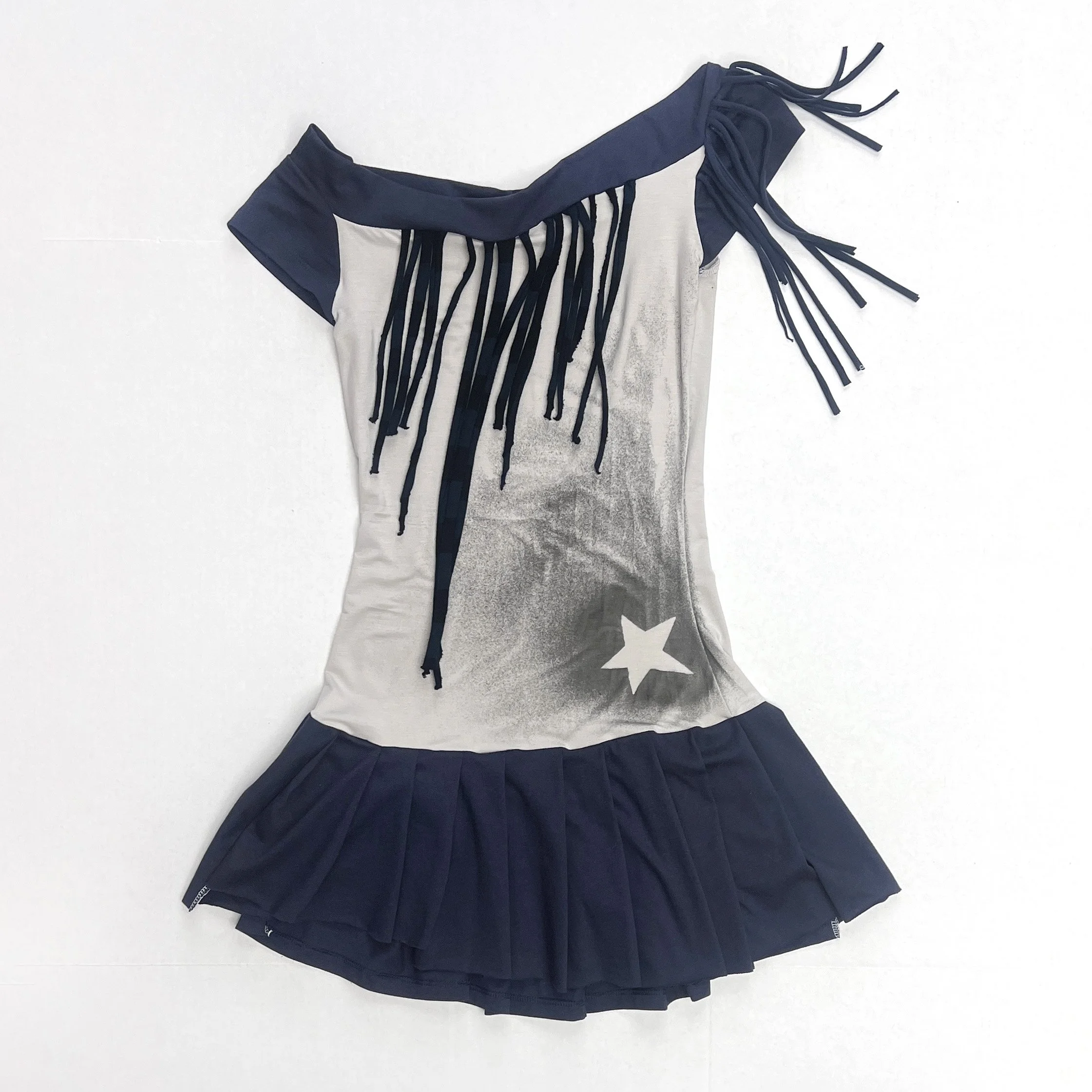 IIDKKKKKKK Fringe Star Dress