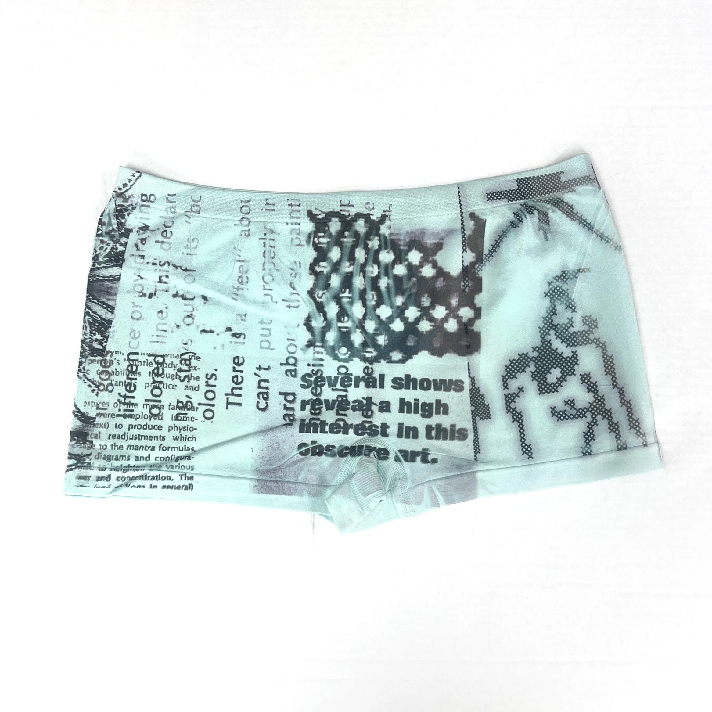 VIOLETTE HAY Teal Baroque Micro Short