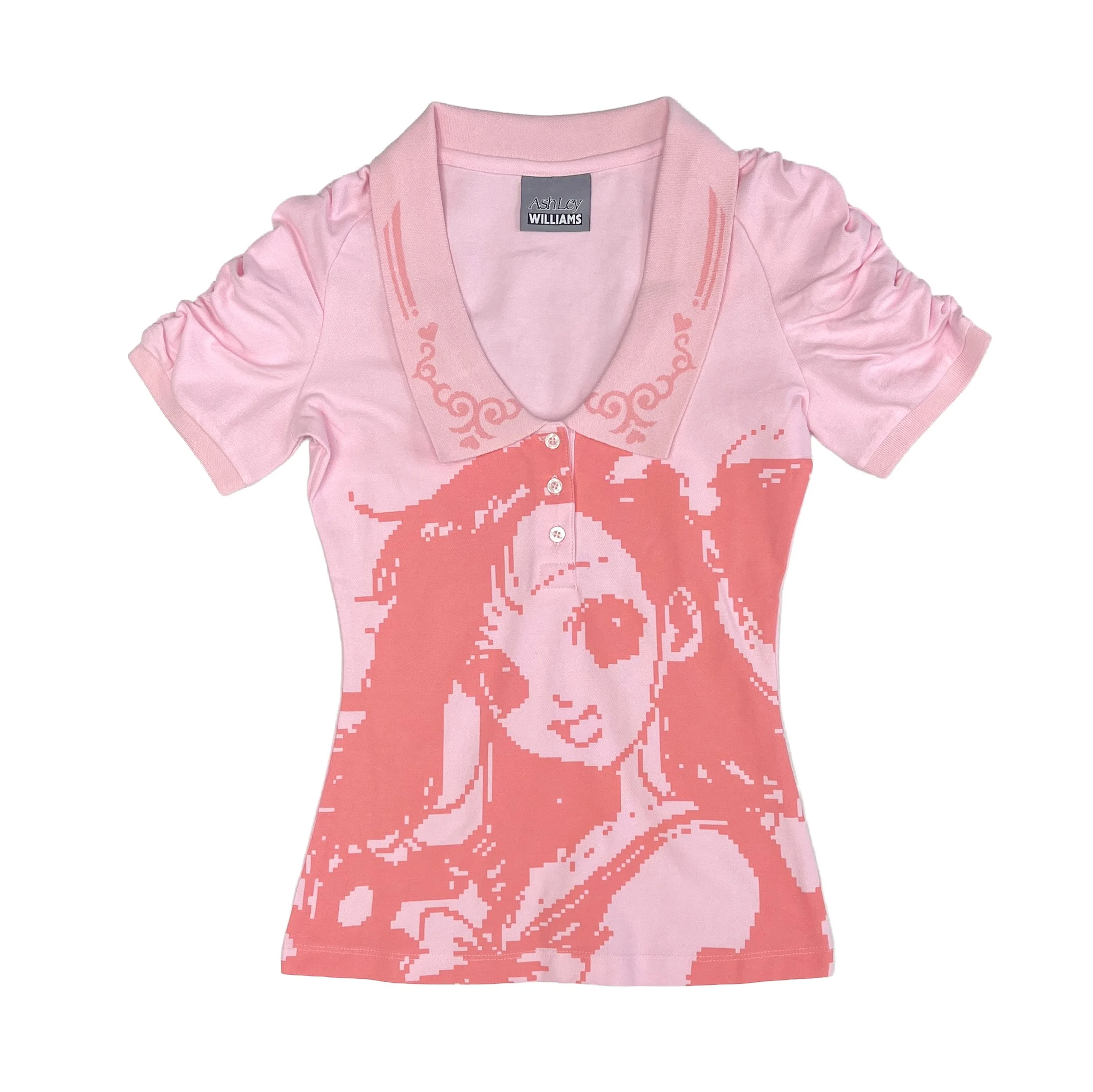 ASHLEY WILLIAMS Amelia Top Pink Manga