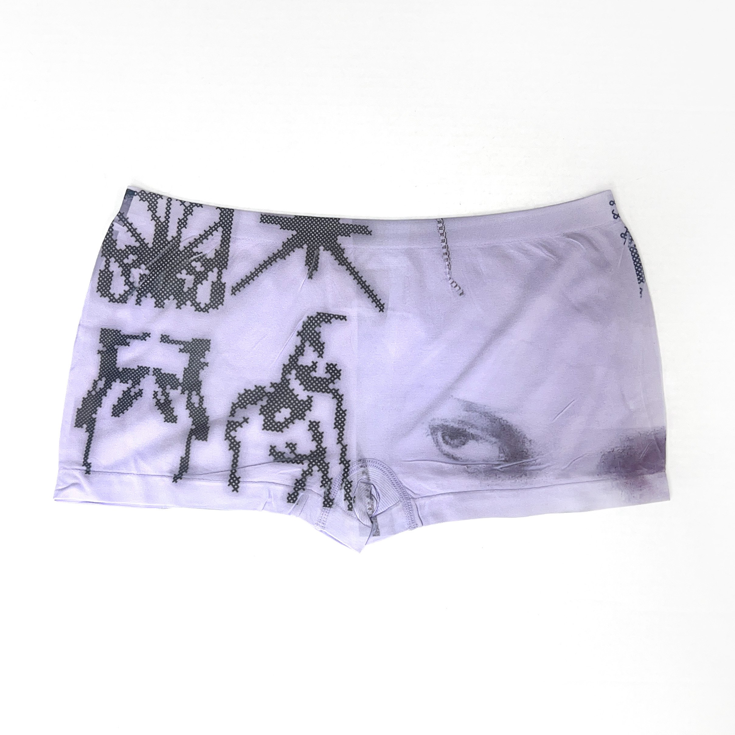 VIOLETTE HAY Purple Hands Micro Short