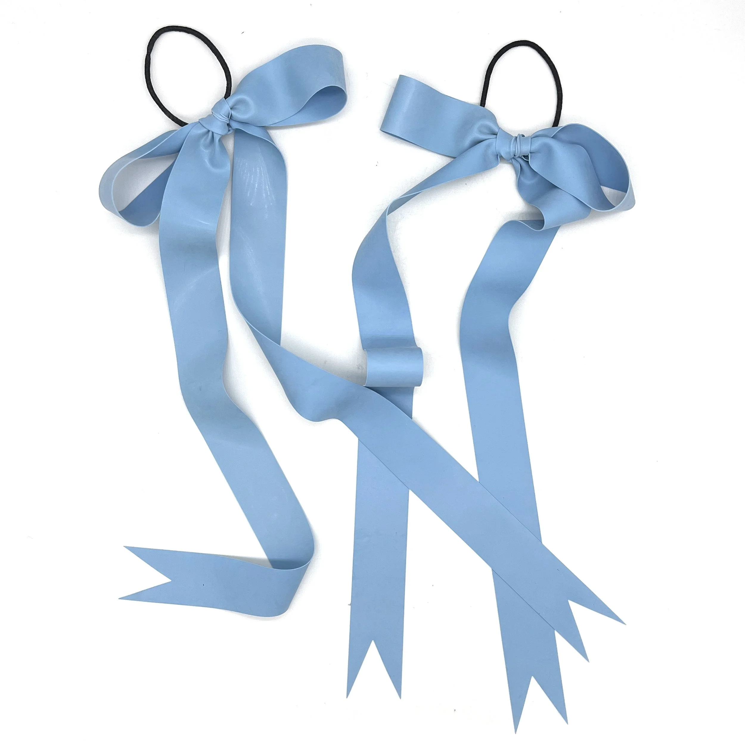 FINLEY'S HOUSE Baby Blue Latex Hair Bows