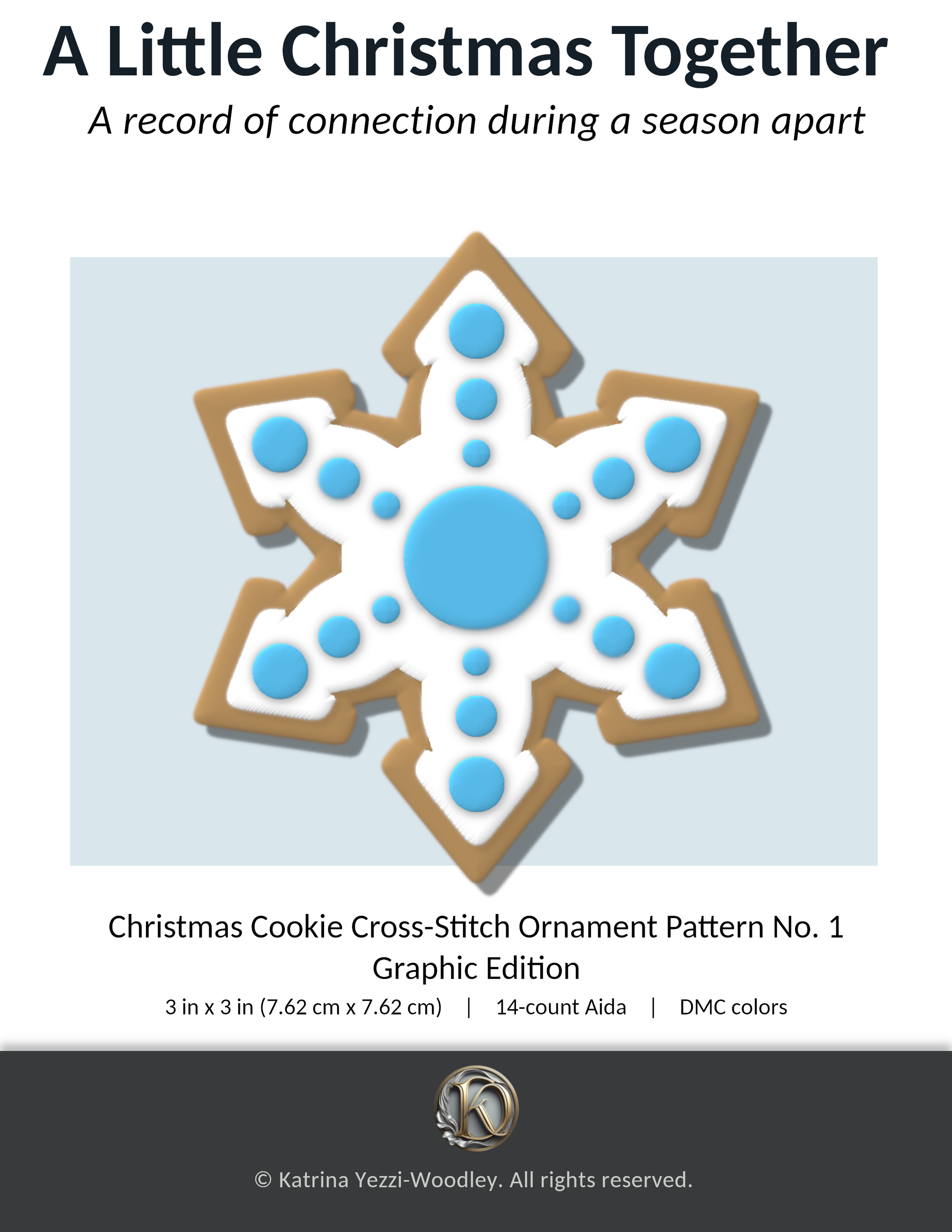 Christmas Cookie Cross-Stitch Ornament Pattern No. 1 | A Little Christmas Together