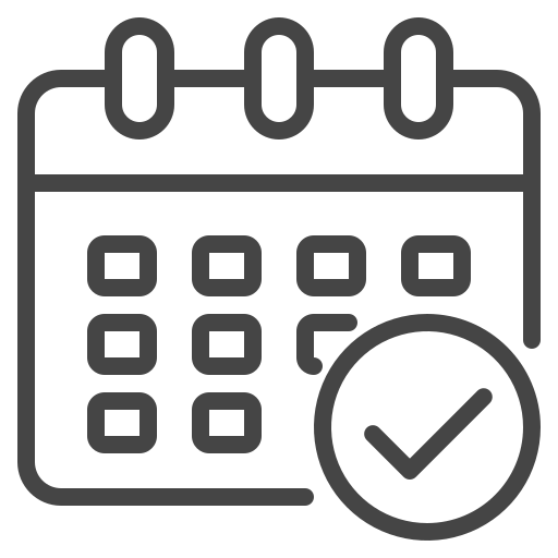 Icon of a calendar representing Book your appointment