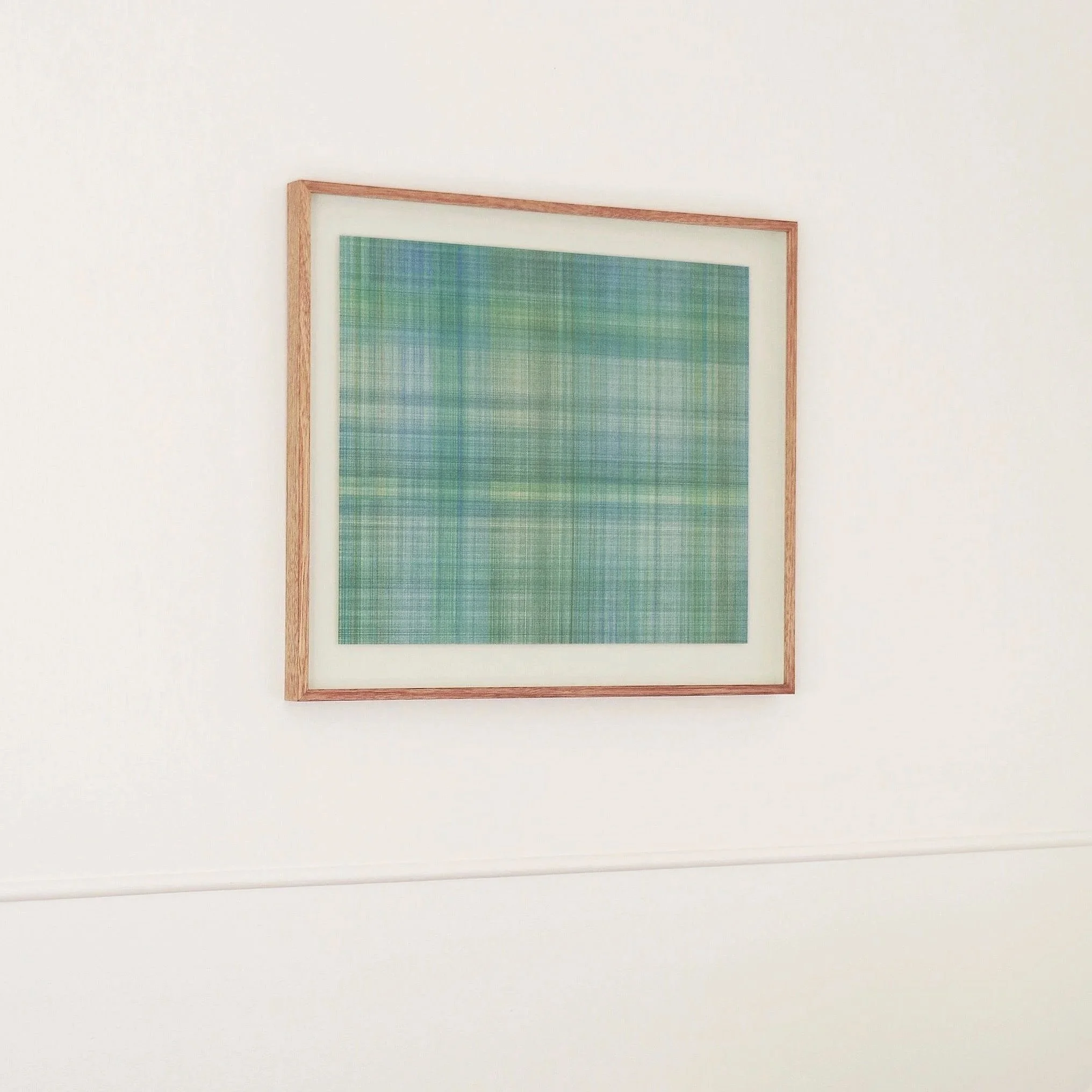 AUGUST, 2024 
| Soft Pastel and Pencil on Paper 



| 655 x 578m 



| Australian Oak Timber Frame, non reflective Art Glass 