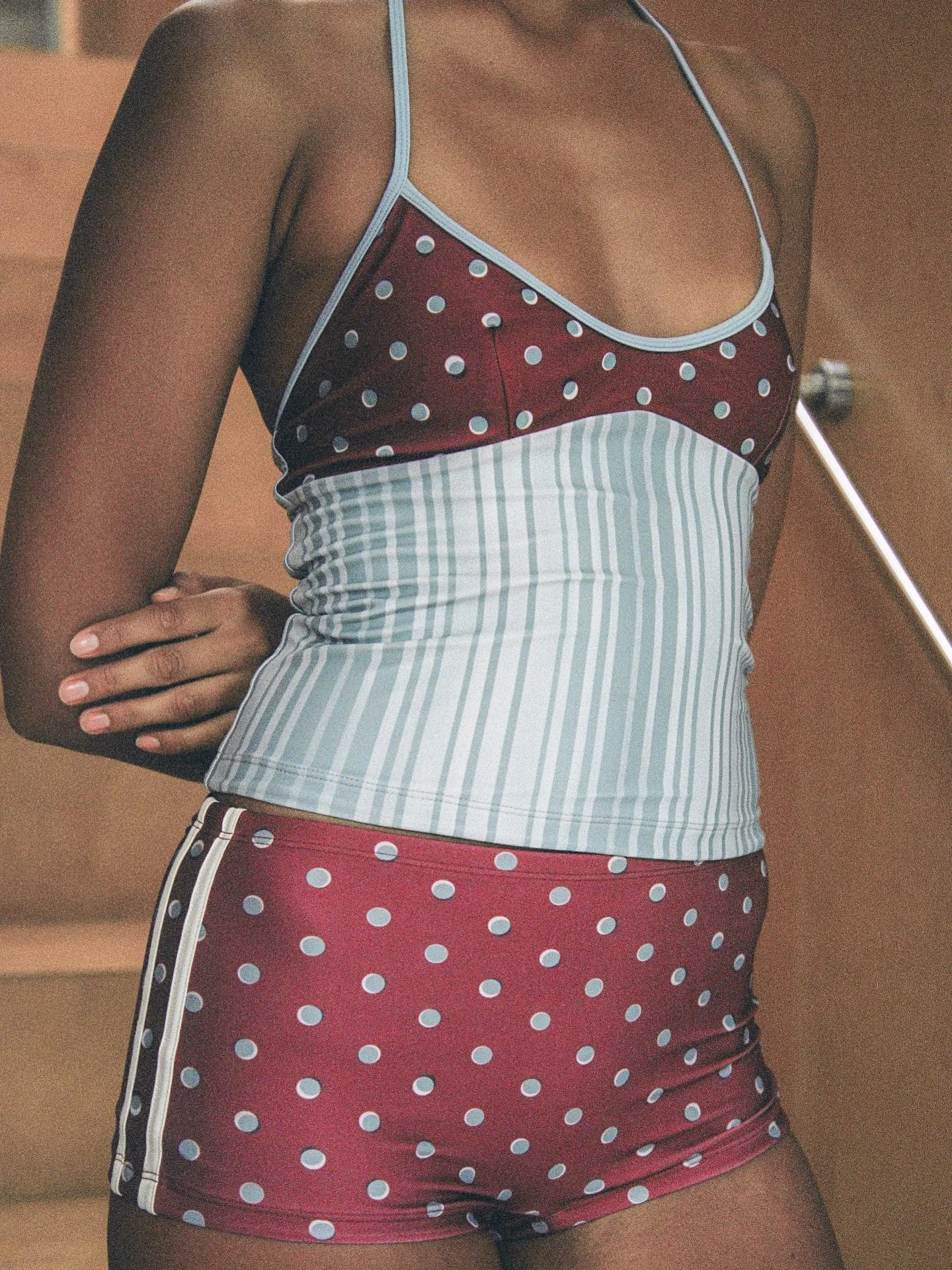 product, print design and creative direction for @casalasola 

two patterns reimagined. a study in contrast and balance, where a cherry polka and sky stripe print meet.