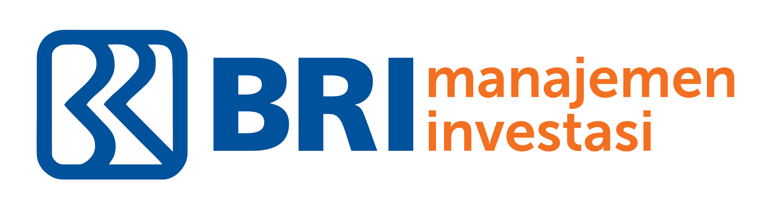 The logo of BRI MI, a bank focused on providing "Reksa Dana" for customers, one of Until Eight's client's in the finance industry.
