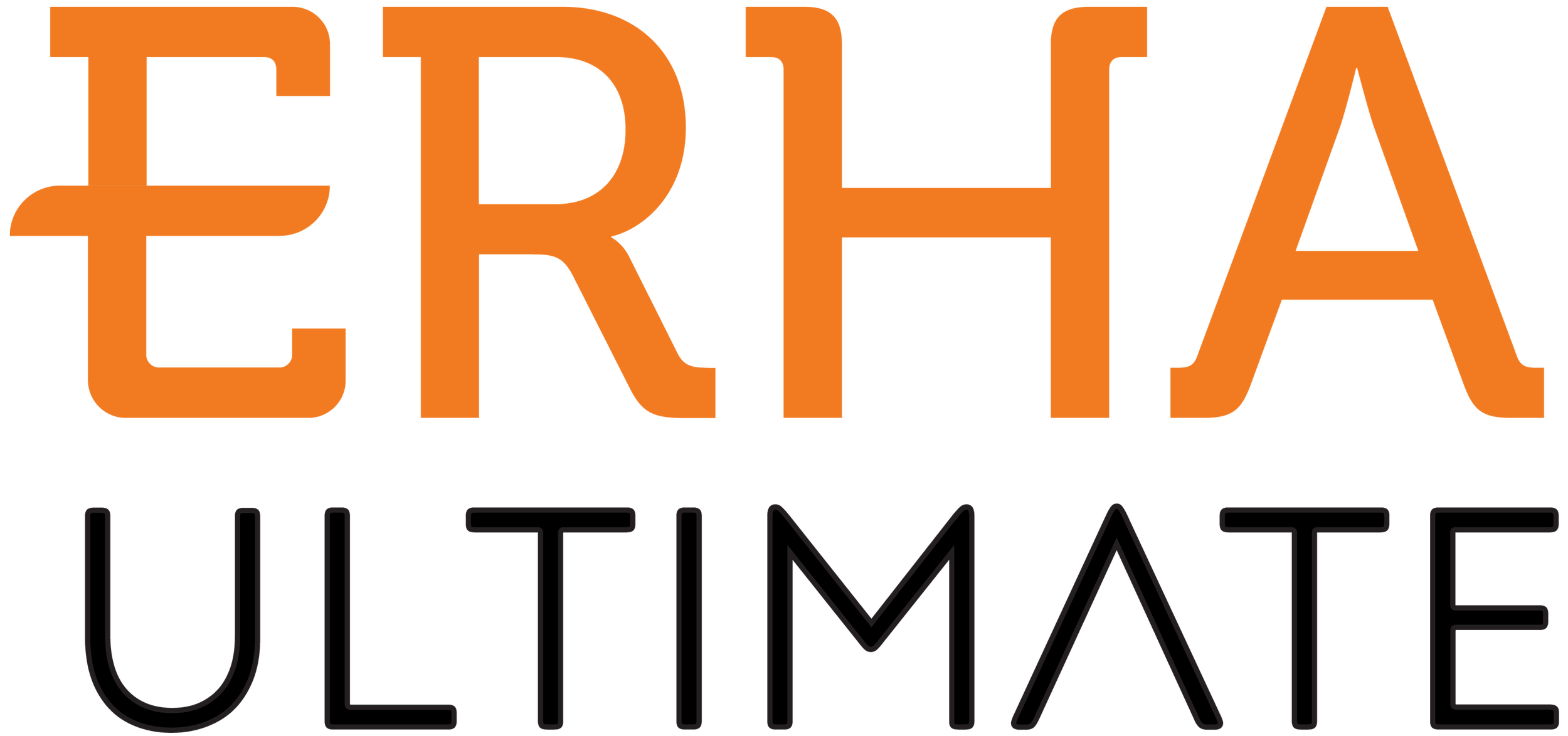 The logo of Erha Ultimate, a brand with multiple chains across the nation of Indonesia dedicated to provide the best skincare in treatments and products, created by experts in their dermatology fields. One of Until Eight's client's in beauty.