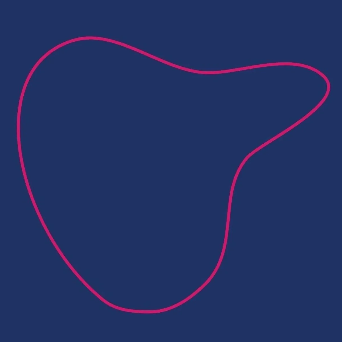 pink organic line shape