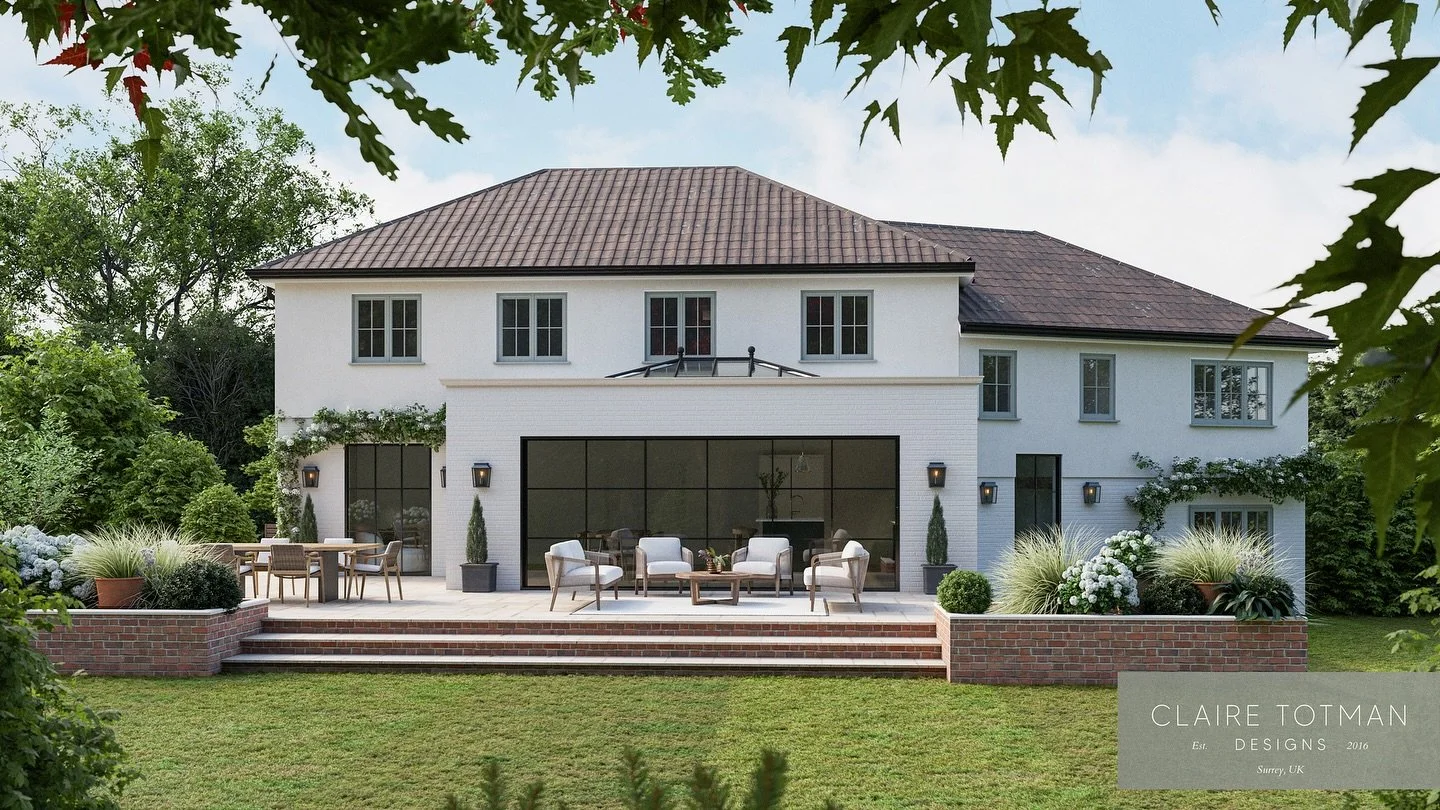 We had planning granted for another fabulous project in the making. We posted the front proposed and existing a couple of weeks ago. Here is the rear which will undergo a cosmetic change with a single storey extension. The volume to the right hand si