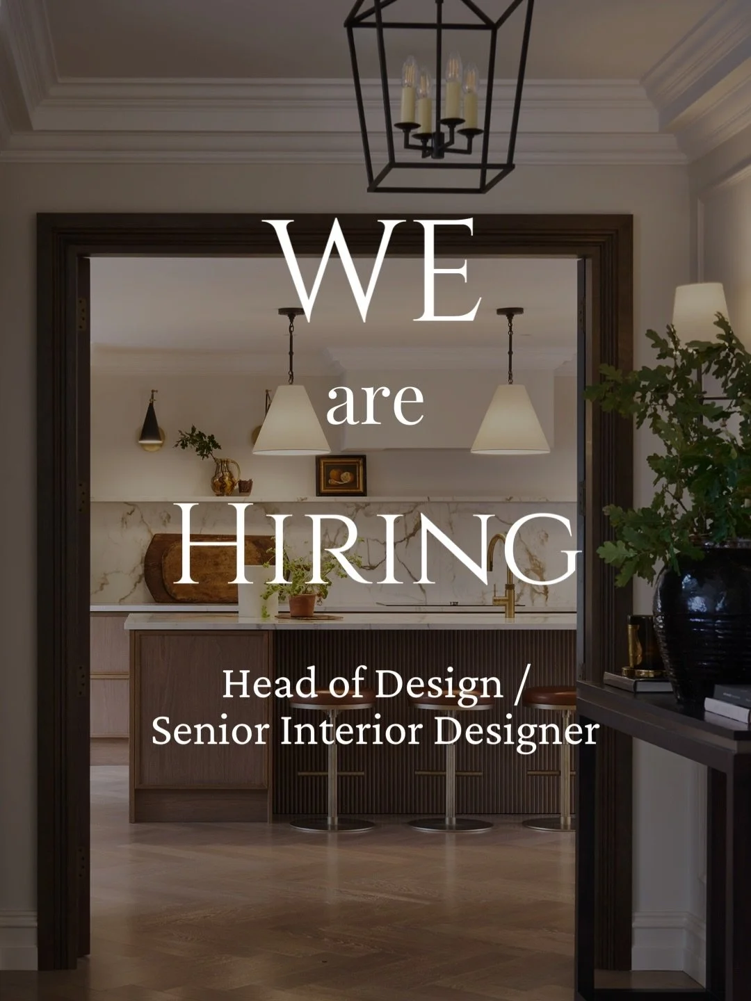 WE ARE HIRING! The team is growing again. Swipe across to see more and how to apply ⬅️

We are looking for a Head of Design / Senior Interior Designer to join our team full time at our studio in Weybridge, Surrey. 

An exciting opportunity to join th