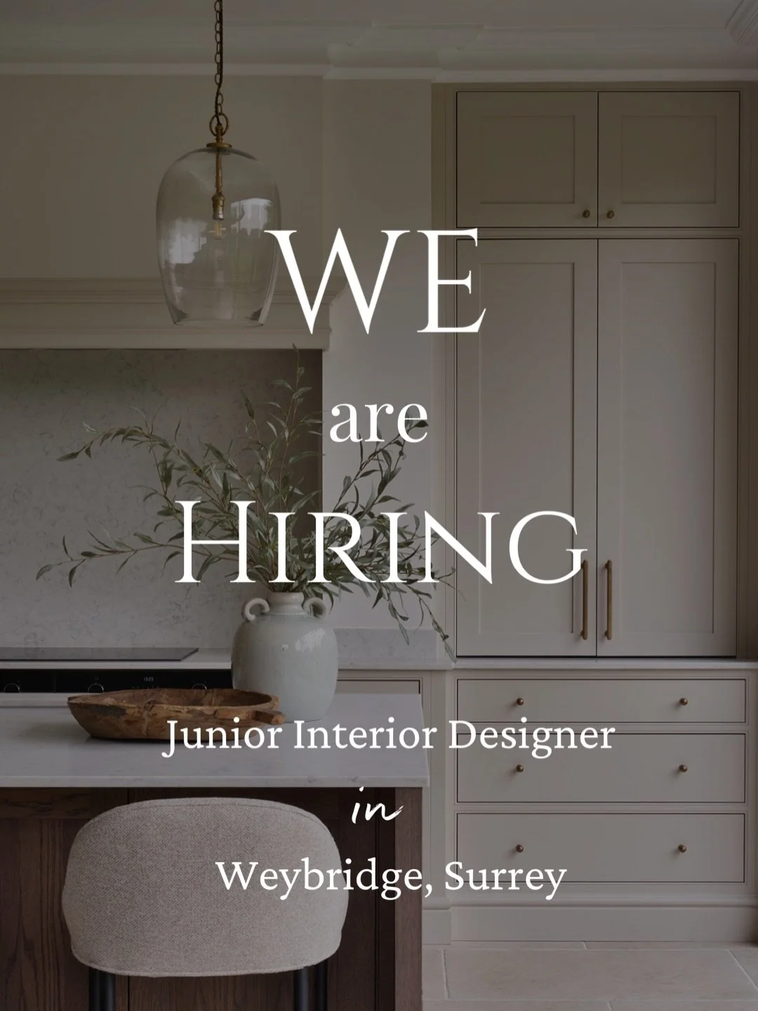 WE ARE HIRING! Swipe across to see more and how to apply ⬅️

We are looking for a Junior Interior Designer to join our team at our studio in Weybridge, Surrey. 

An exciting opportunity to join the CTD team as we take on more fantastic projects acros