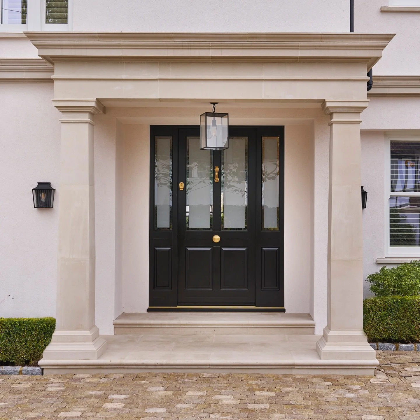 Let&rsquo;s talk front entrances, the porch and front doors. Swipe across to see more, and the before ⬅️. Our Roe House project underwent a significant 7-month renovation making it unrecognisable both internally and externally. One of the main briefs