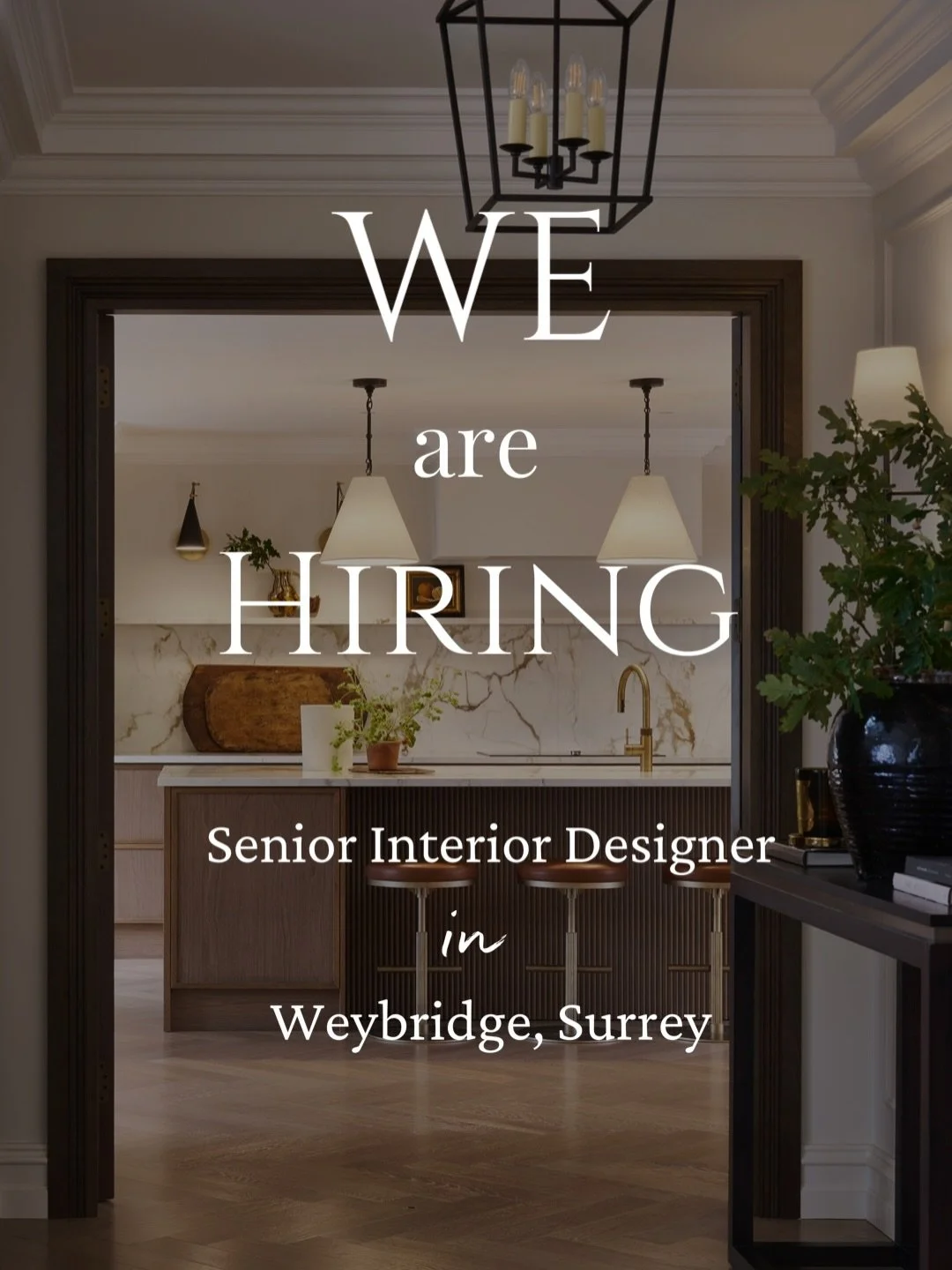 WE ARE HIRING! The team is growing again. Swipe across to see more and how to apply ⬅️

We are looking for a Senior Interior Designer to join our team at our studio in Weybridge, Surrey. 

An exciting opportunity to join the CTD team as we take on mo