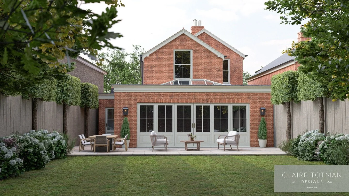 Last week we received planning permission for this lovely Victorian house for a rear and side single storey extension and internal re configuration. Swipe across to see the existing rear ⬅️
&bull;
Project - Dorchester House 
Architecture - @claire.to