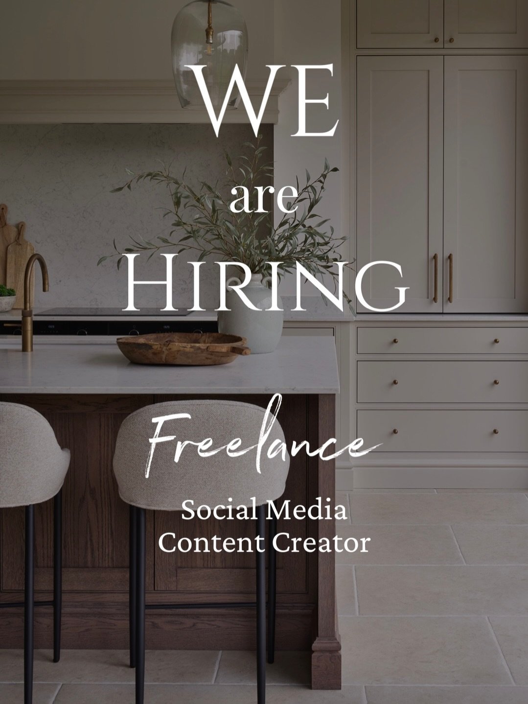 WE&rsquo;RE HIRING! We&rsquo;re looking for a freelance social media content creator to create content for a day/half a day per week with a studio visit once a week/bi weekly. There is scope for this to increase as time goes on. 

You must be based w