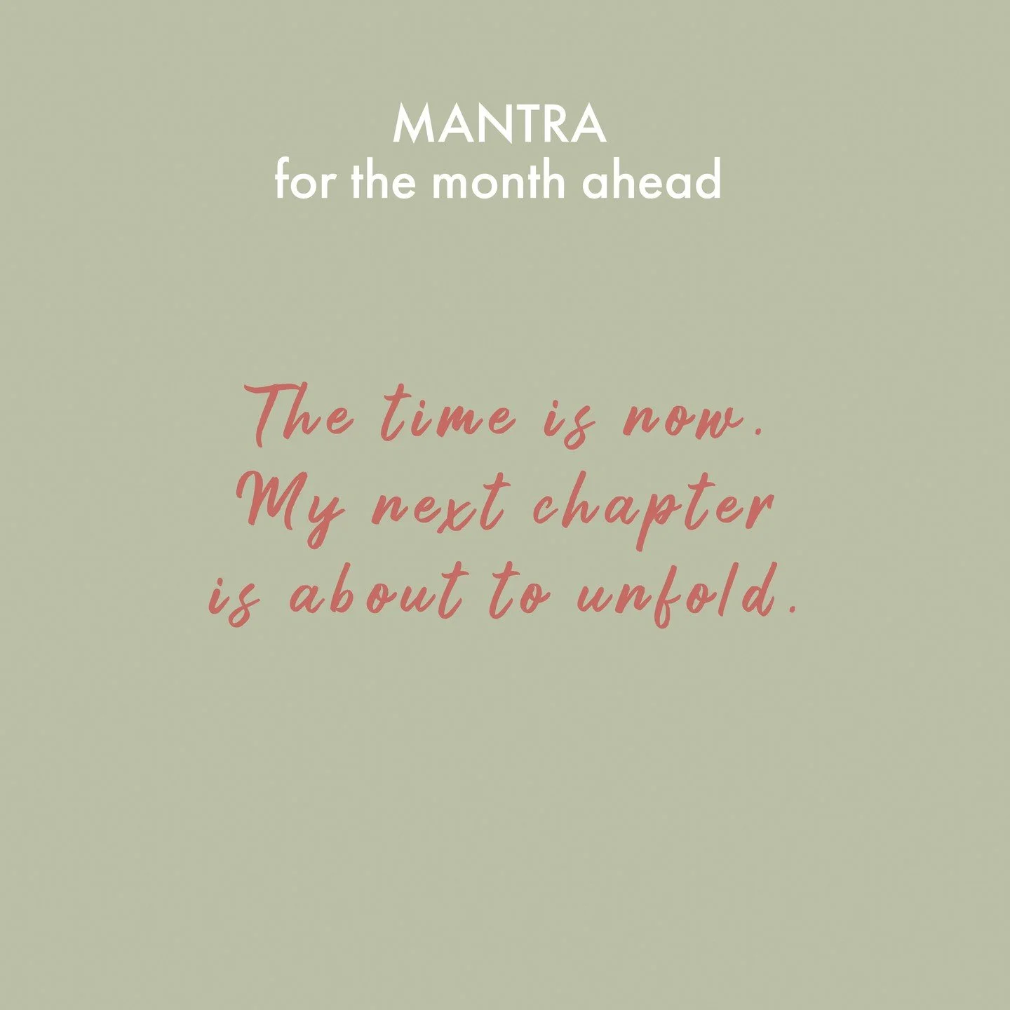 April. A new month. A new chapter.⁠
⁠
Losing my mum cracked something open in me. It showed me &mdash; with painful clarity &mdash; that time is the one thing we can never get back.⁠
⁠
So, this month this is going to be my new mantra. I love using a 