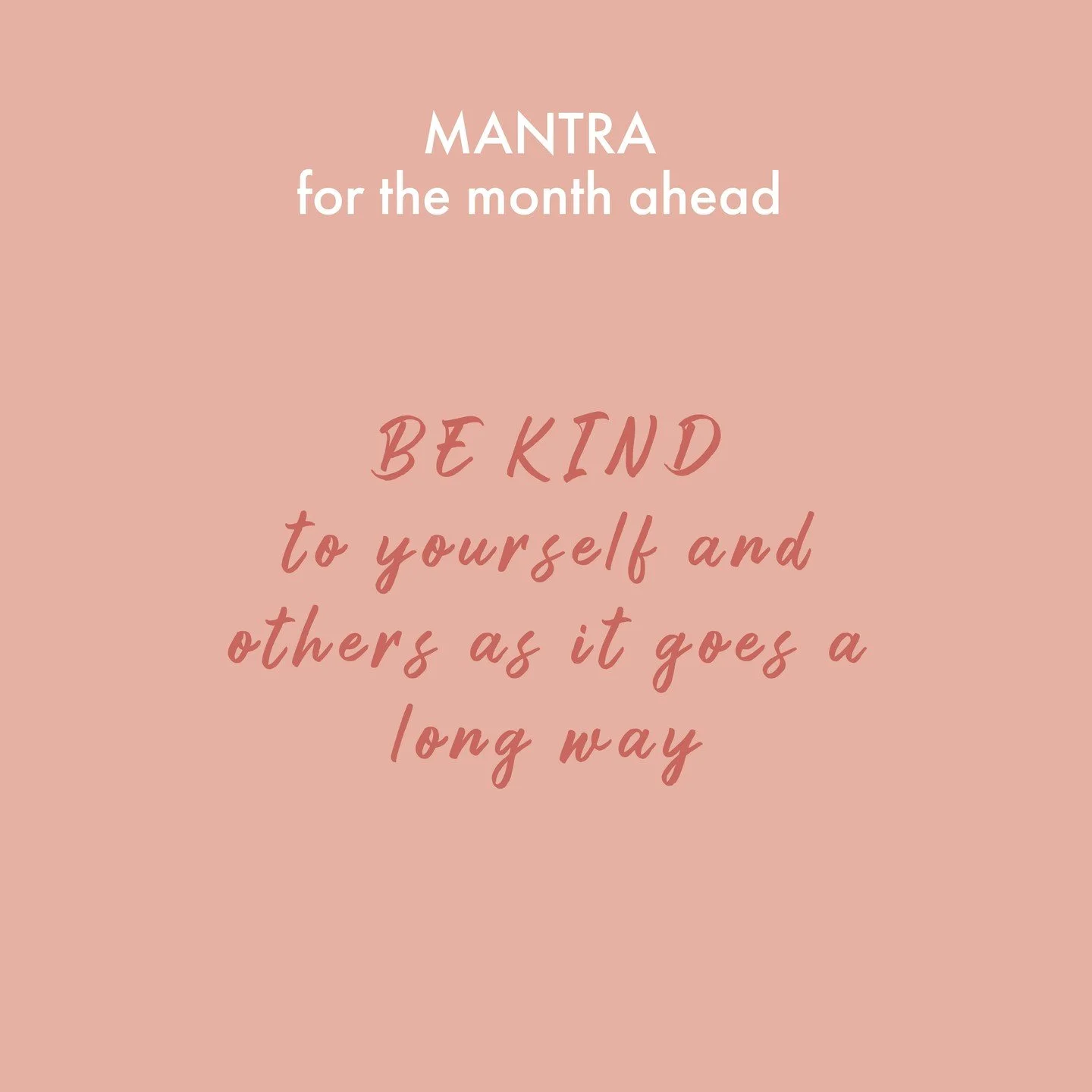 My mantra this month has been : Be Kind. To yourself first, and then to others.⁠
⁠
It sounds simple. But kindness &mdash; real kindness &mdash; takes courage. It means choosing softness in a world that often rewards sharpness. It means giving grace e