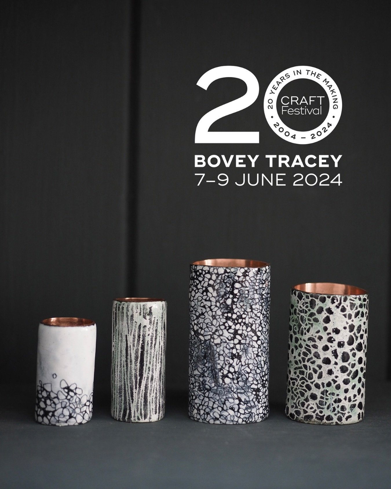 In just over 3 weeks time I&rsquo;ll be heading down to Devon to show my work at @craftfestival Bovey Tracey&rsquo;s 20th anniversary and I cannot wait! I feel so lucky to have been selected to show at this years celebrations. Looking forward to catc