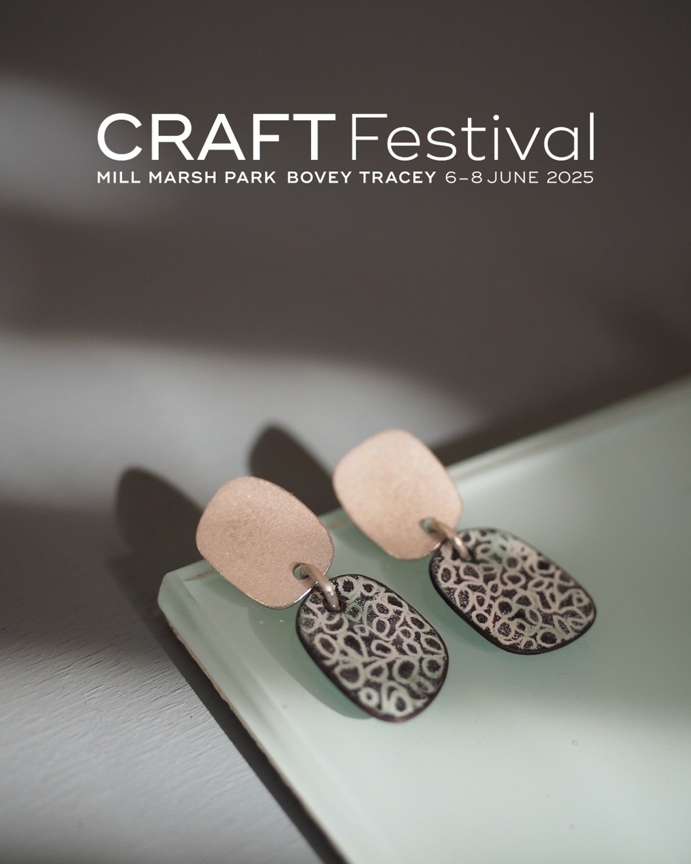 It&rsquo;s been so lovely seeing lots of new pieces finding their new homes this weekend including these textured silver and enamel studs. Lots of ideas for more work along this line when I get back to the workshop! 

We&rsquo;ll be back open for the