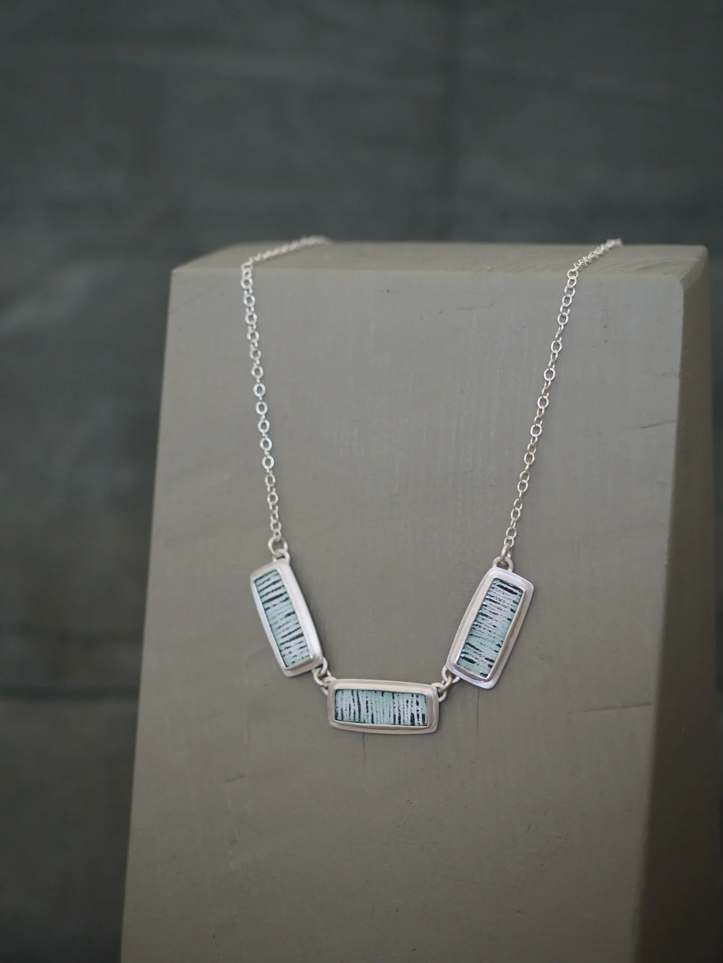 A few of the new pieces I will have at Manchester Made tomorrow @watersidearts_ in Sale. Each necklace is different but they all have a nice weight and tactility to them. I particularly love how the first one sits across the neck. The bigger two look