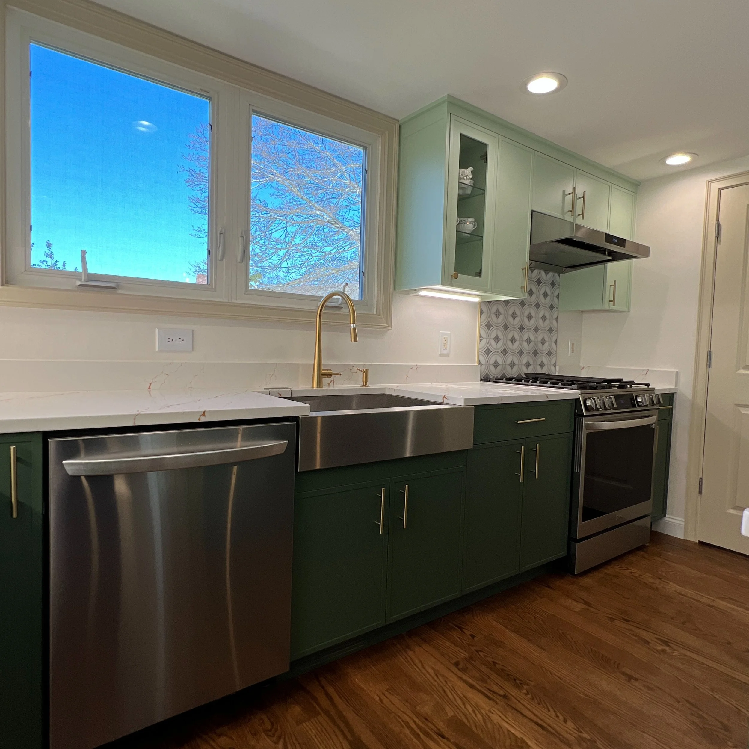 Contemporary Transitional Kitchen Remodel by consTRUSTY Carpentry LLC project photo