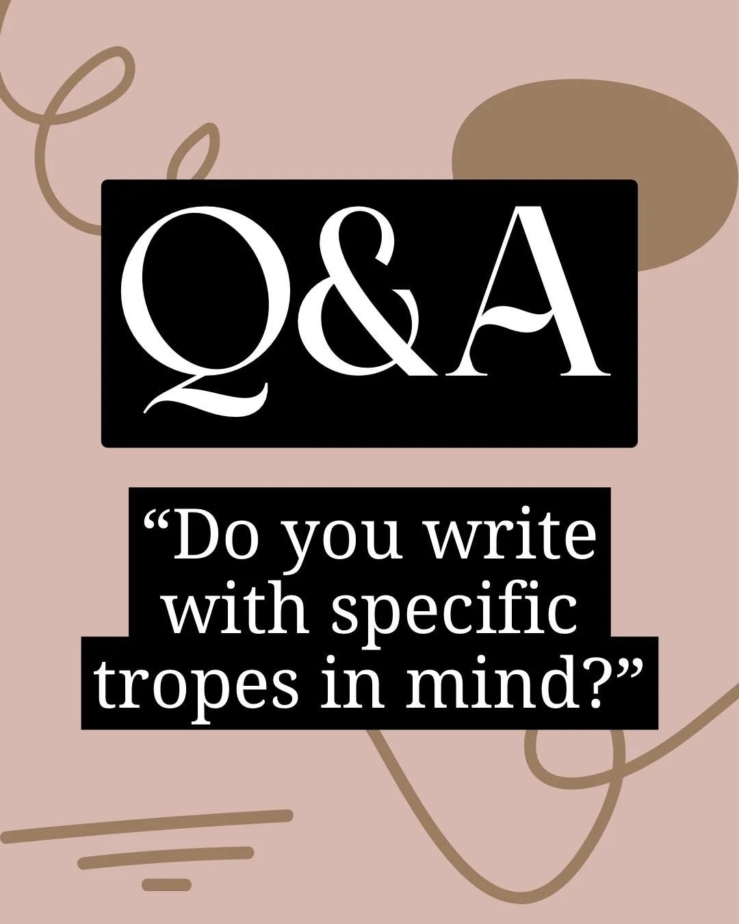 I try to just flow where the story takes me. 

#authorqanda