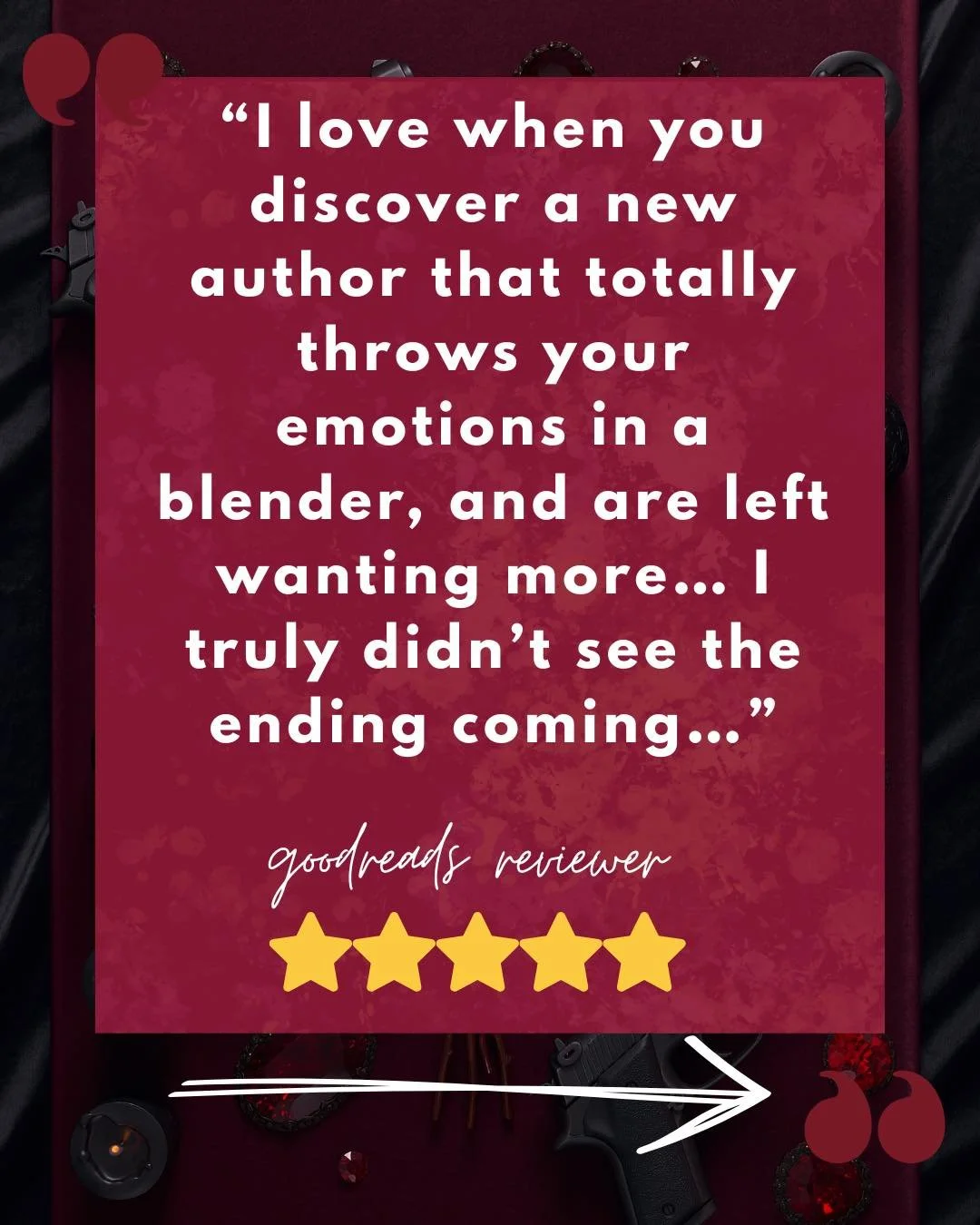If you like being emotionally destroyed, enter here&hellip;

🥀Dangerous Promises🥀 follows Sage and Alexei as they seek revenge against each other for the ultimate betrayal. 

🥀 Kill or be killed 
💀 Death pact 
🥀 Enemies to lovers 
💀 Forced prox