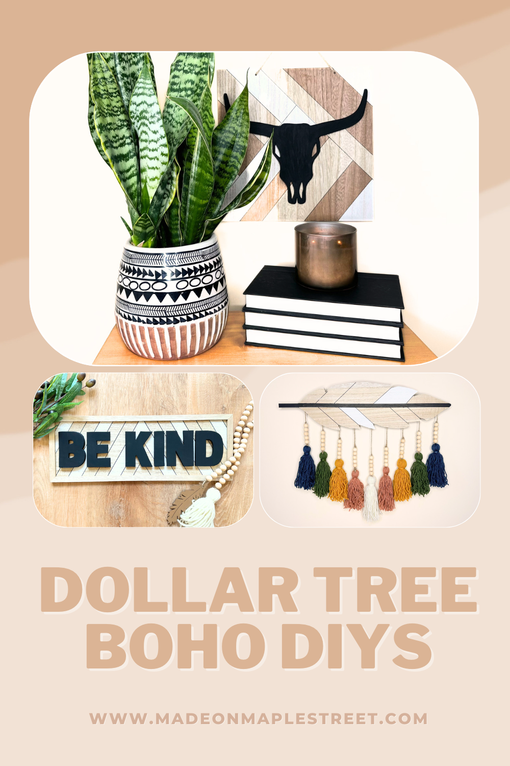 Dollar Tree Boho DIYs — Made on Maple Street