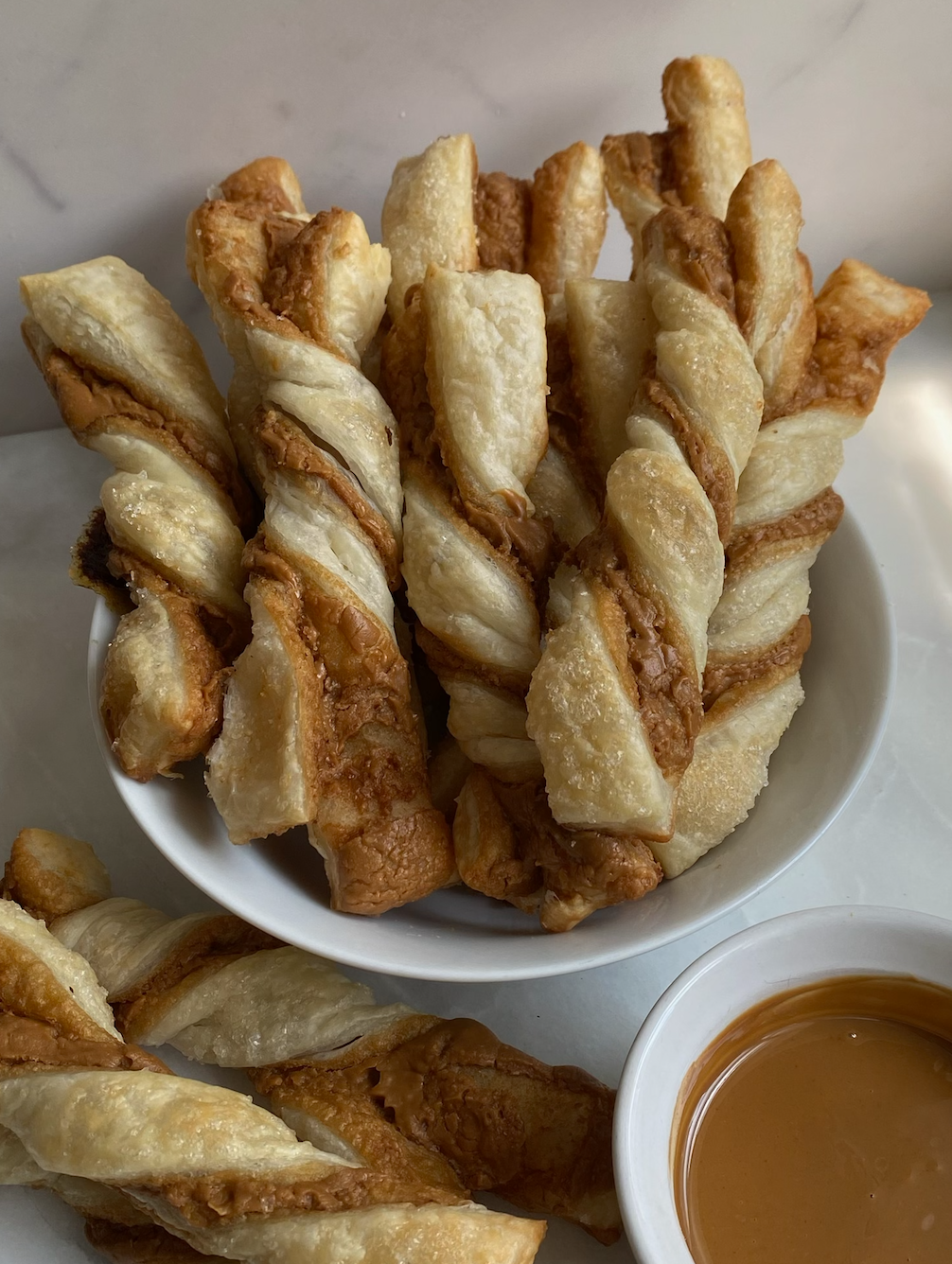 Puff Pastry Cookie Butter Twists