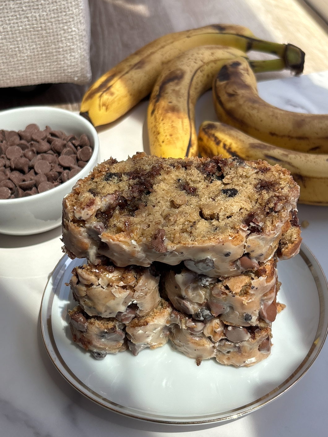 Peanut Butter Oreo Banana Bread
