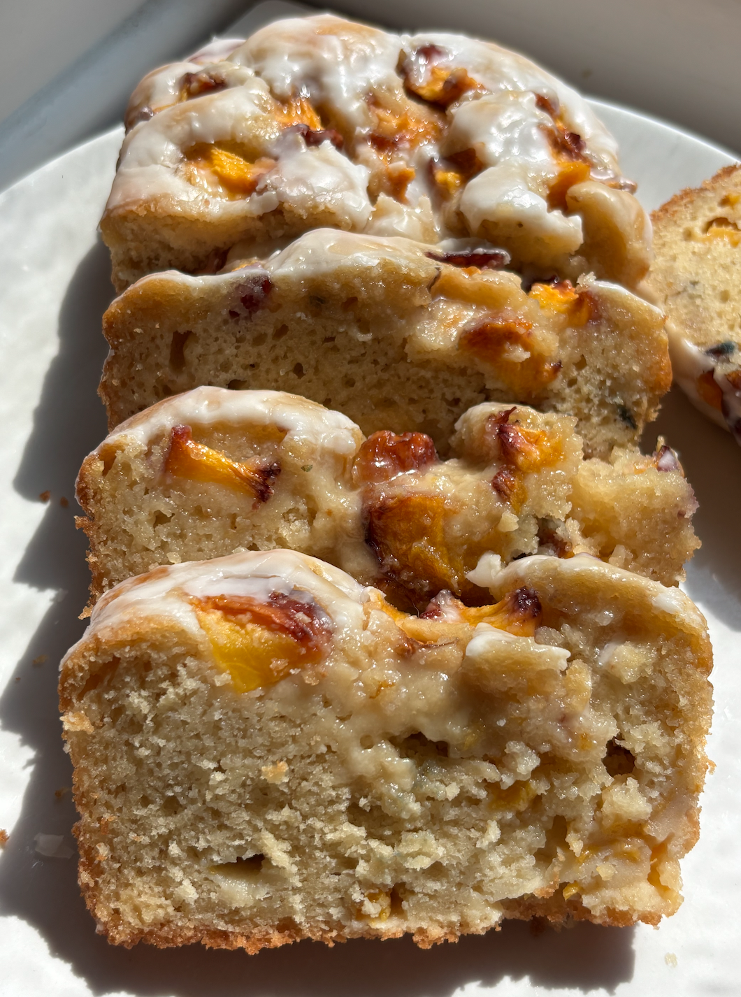 Peach Fritter Loaf