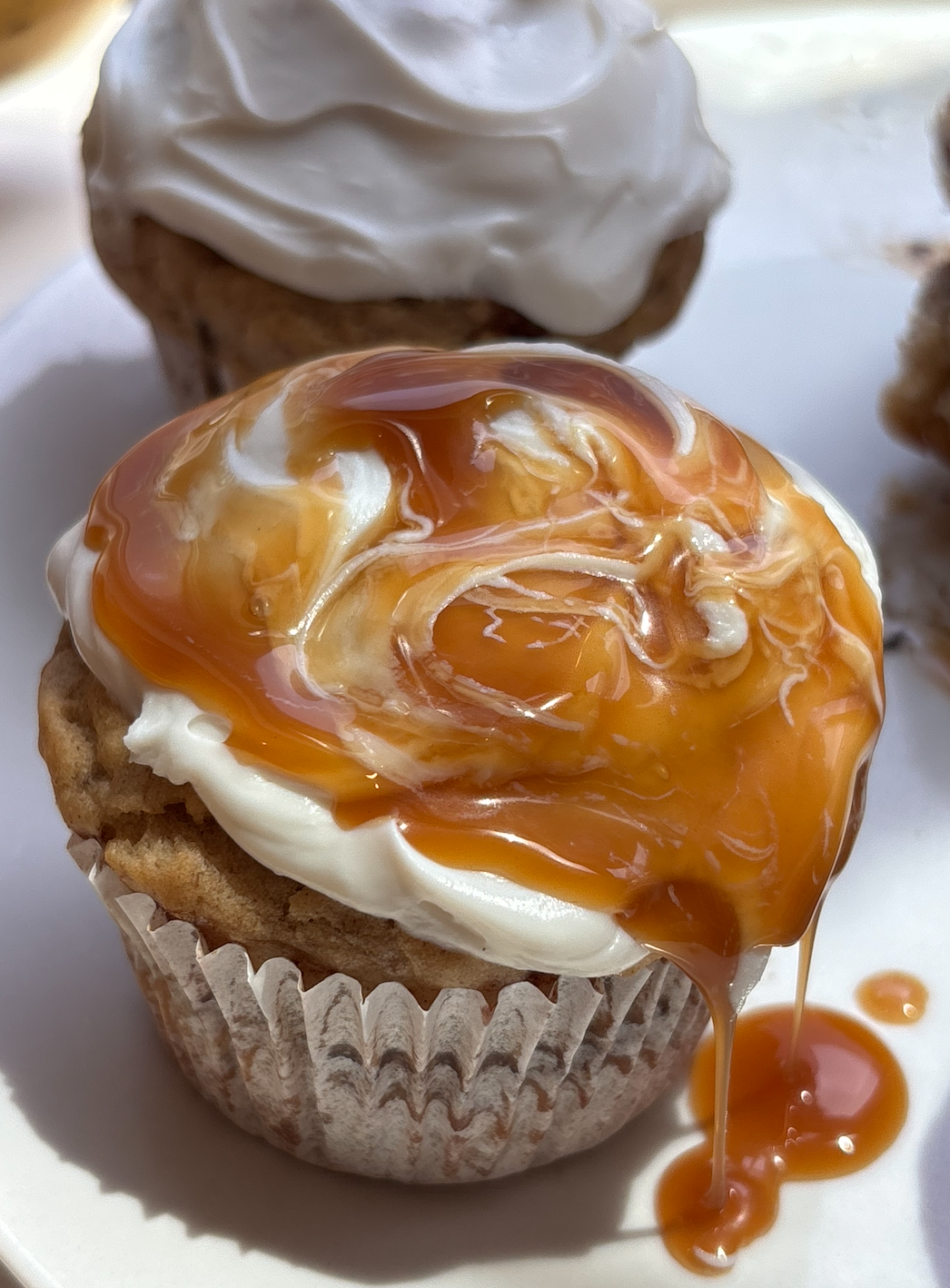Greek Yogurt Banana Cinnamon Roll Muffins