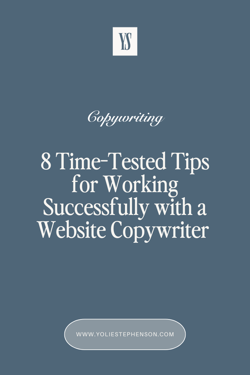8 Tips For Working Successfully With A Website Copywriter