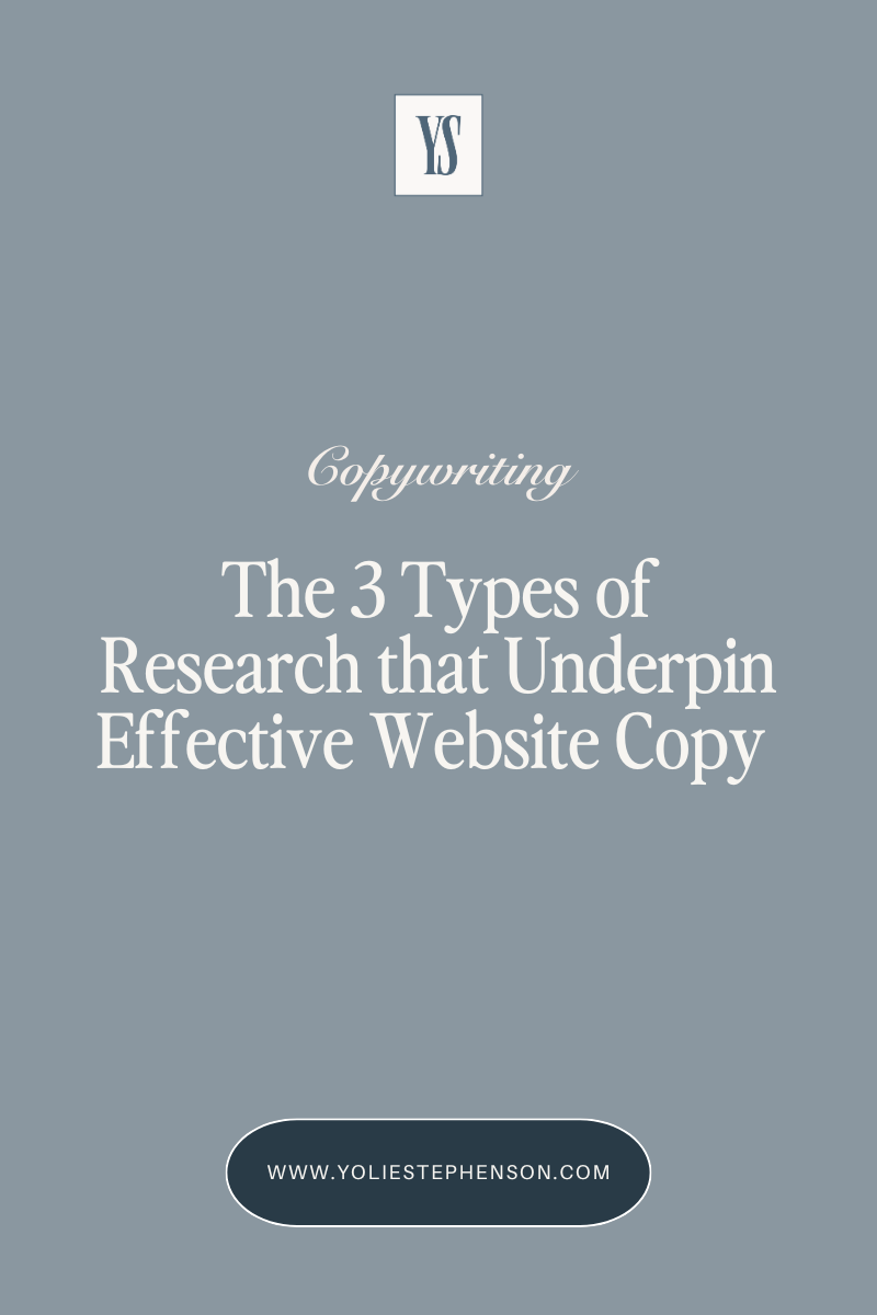 The 3 Types of Research that Underpin Effective Website Copy
