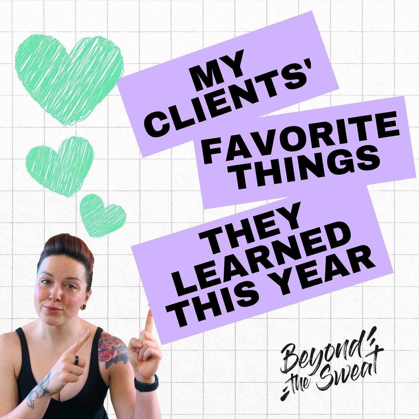 I asked some of my clients what their favorite lessons this year were. Their answers might surprise you. 

All of them learned a lot about nutrition and training, but the things that really changed their lives was what they learned about the mindset 