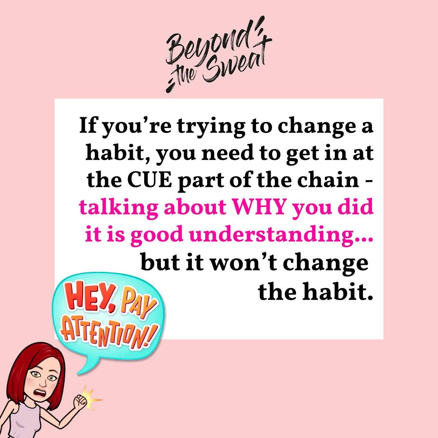 Breaking habits is HARD WORK. 

If you want to understand why, head back to my post &quot;The power of a bad habit and how to break it&quot;.

In that post, we talked about how when you first start doing something, the decision-making area of your br