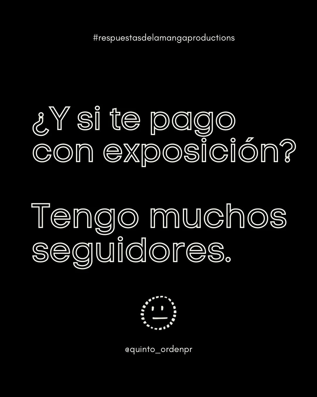 &ldquo;Te pago con exposici&oacute;n.&rdquo; 😬
Las colaboraciones no son malas, pero deben tener beneficios claros para ambas partes.

Solo la visibilidad, a veces, no equivale a tu inversi&oacute;n.
✨ Date valor.