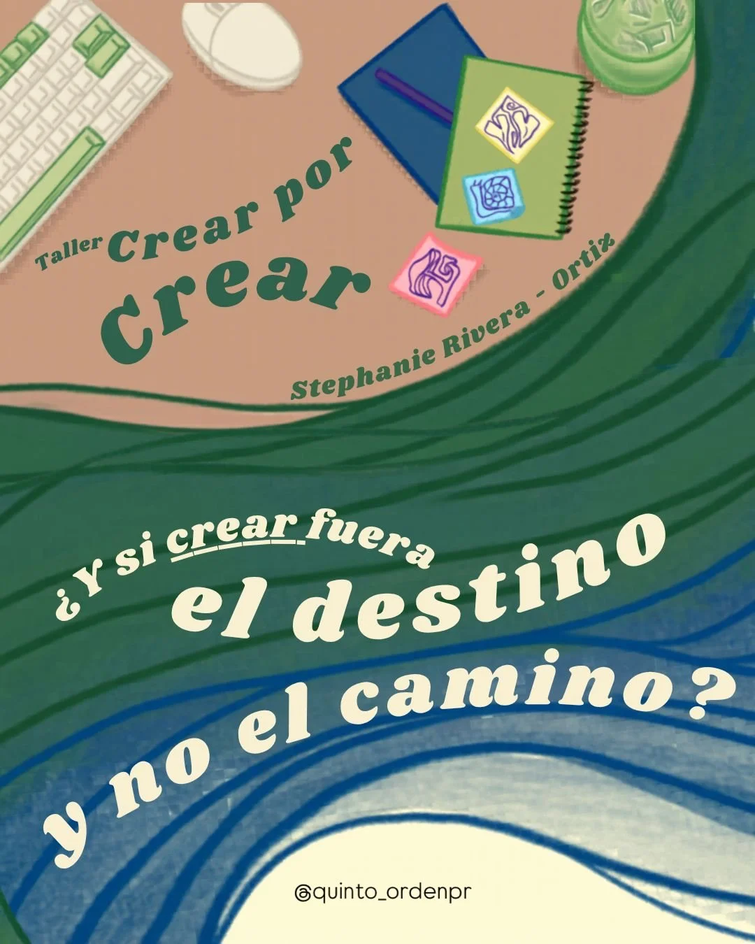 &iquest;Cu&aacute;ndo fue la &uacute;ltima vez que te permitiste crear sin juzgar el resultado?

En un mundo que nos exige ser productivos 24/7, Crear X Crear es un acto de rebeld&iacute;a. Un taller virtual de 2 horas facilitado por Stephanie Rivera
